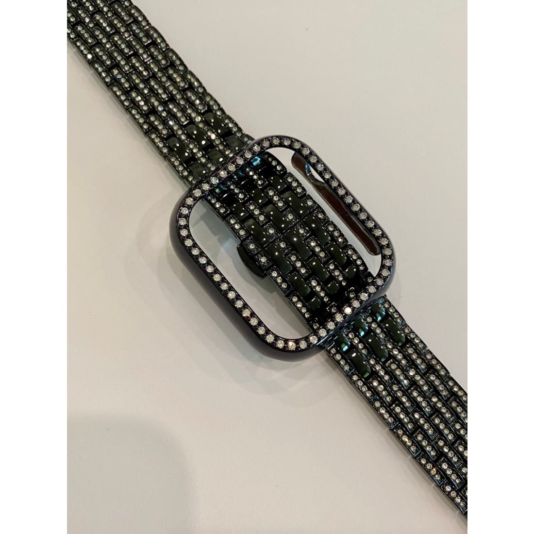 41mm 45mm 49mm Apple Watch Band Series 7-8 Swarovski Crystals & or Apple Watch Bezel Cover Silver Gold Rose Gold Black Smartwatch Bumper -
