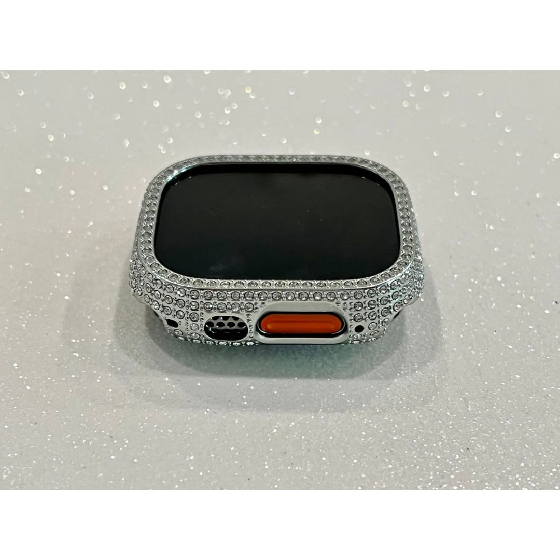 49mm Apple Watch Band Ultra Pave Swarovski Crystals & or Silver Apple Watch Cover Smartwatch Bumper Case Bling Series 8 - 49mm apple watch,