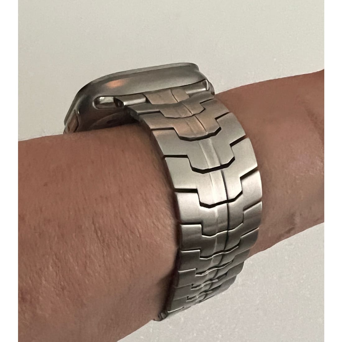 49mm Ultra Titanium Apple Watch Band Stainless Steel Buckle Ultra Apple Watch Band Men's Watch Band Silver - 49 apple watch, 49 apple