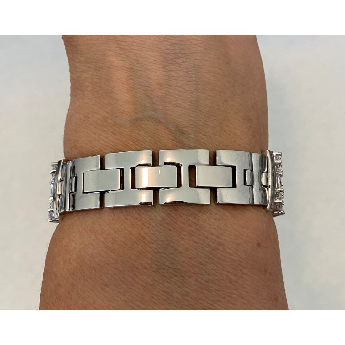 Apple Watch Band 41mm or 45mm 49mm Ultra Women's Silver Swarovski Crystal & or Lab Diamond Bezel Bumper Cover Smartwatch Series 8 - 49mm