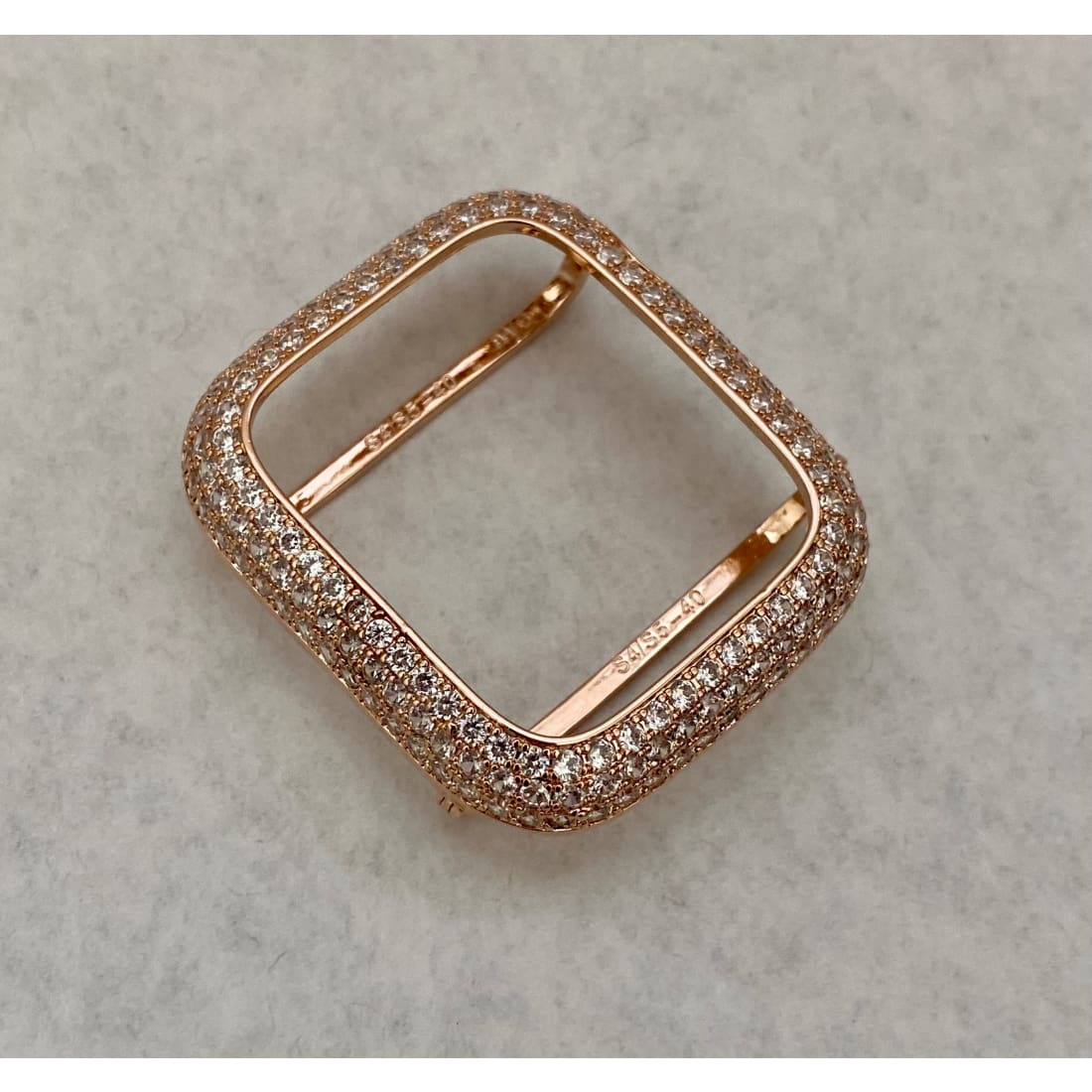 Apple Watch Band Womens Baguette Swarovski Crystals & or Lab Diamond Bezel Cover In 38,40,41,42,44,45mm Series 2,3,4,5,6,7,8 SE - 41mm Apple