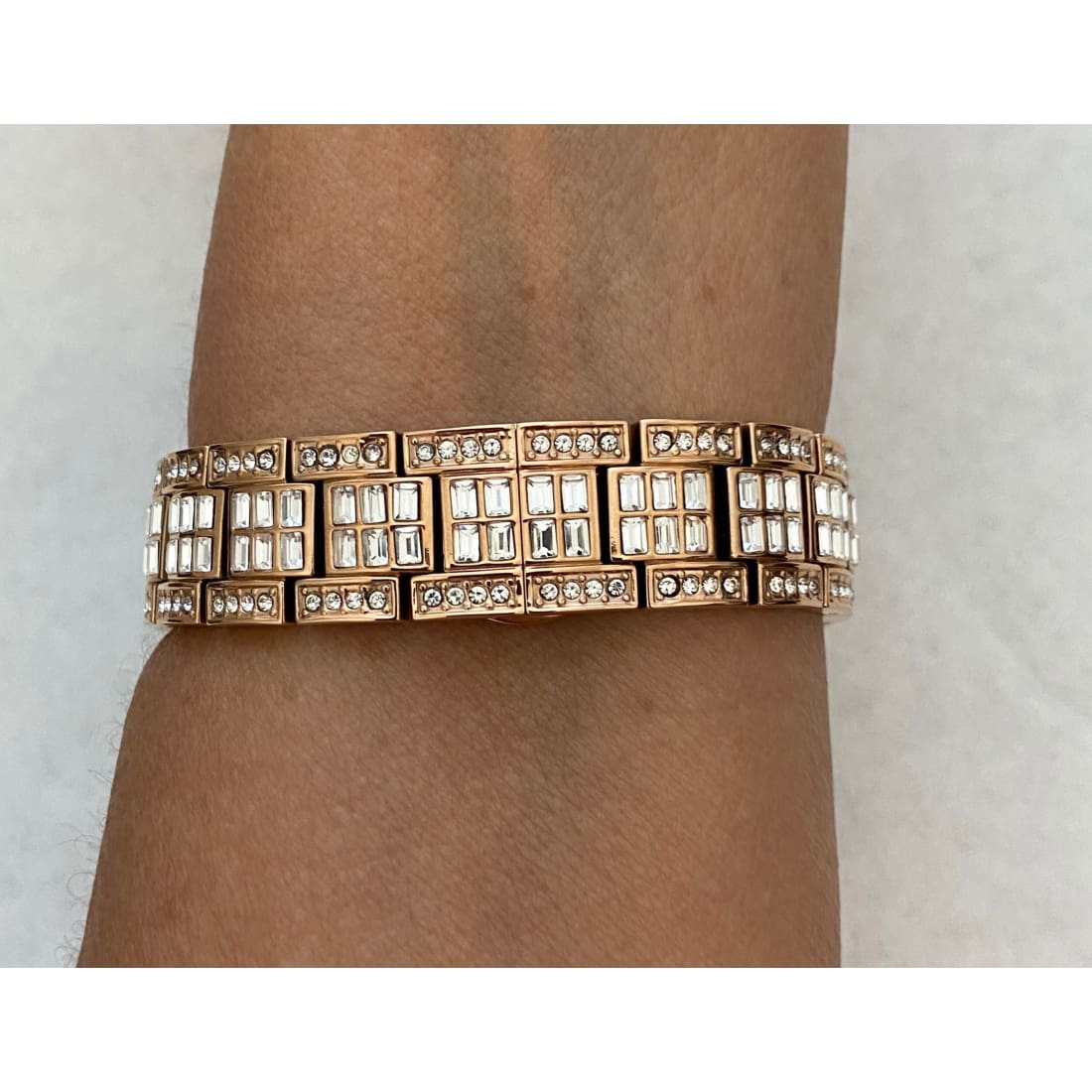 Apple Watch Band Womens Baguette Swarovski Crystals & or Lab Diamond Bezel Cover In 38,40,41,42,44,45mm Series 2,3,4,5,6,7,8 SE - 41mm Apple