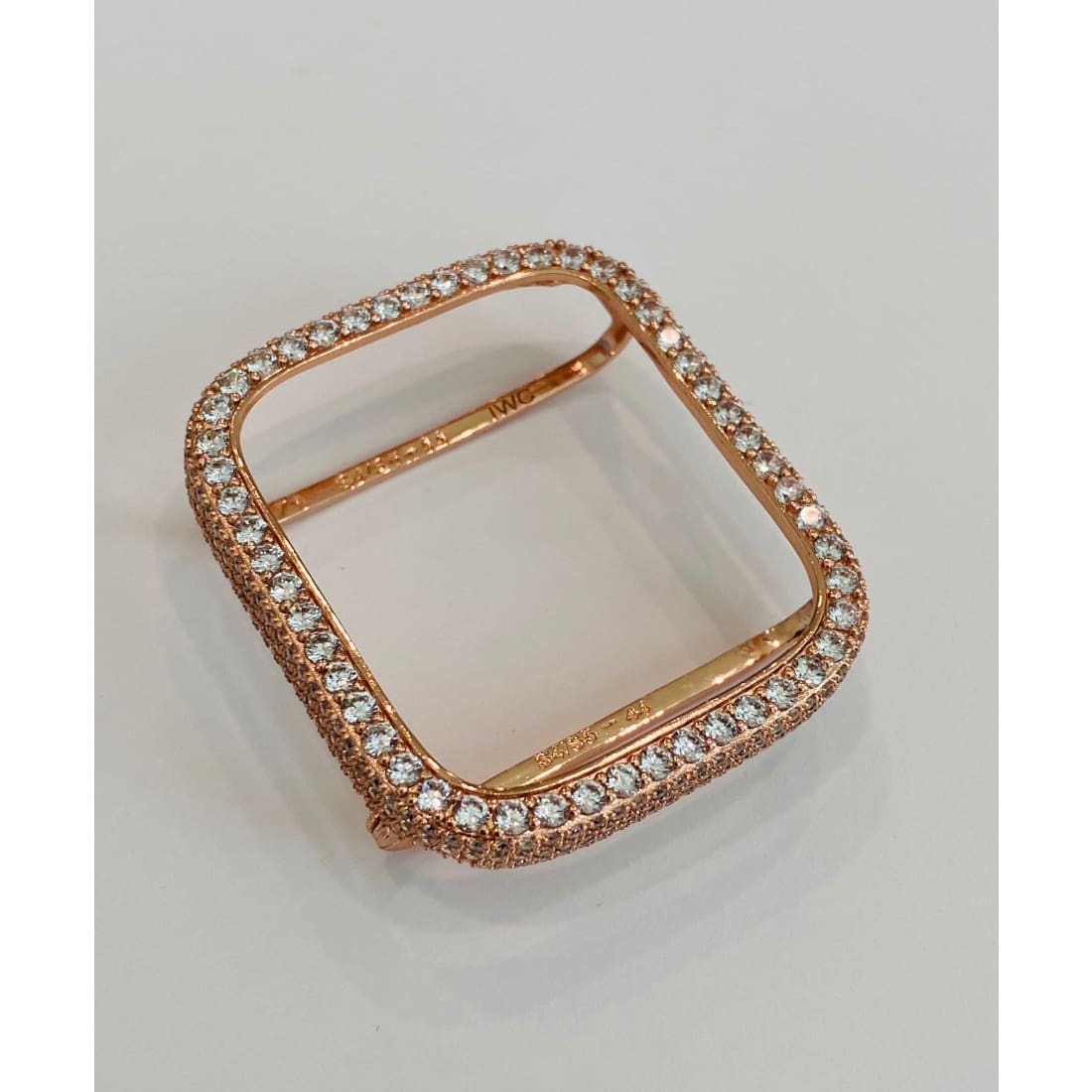 Apple Watch Bezel Cover 38mm-49mm Ultra with 2.5mm Lab Diamonds Silver Rose Gold Yellow Gold Black on Black Smartwatch Bumper - apple watch,