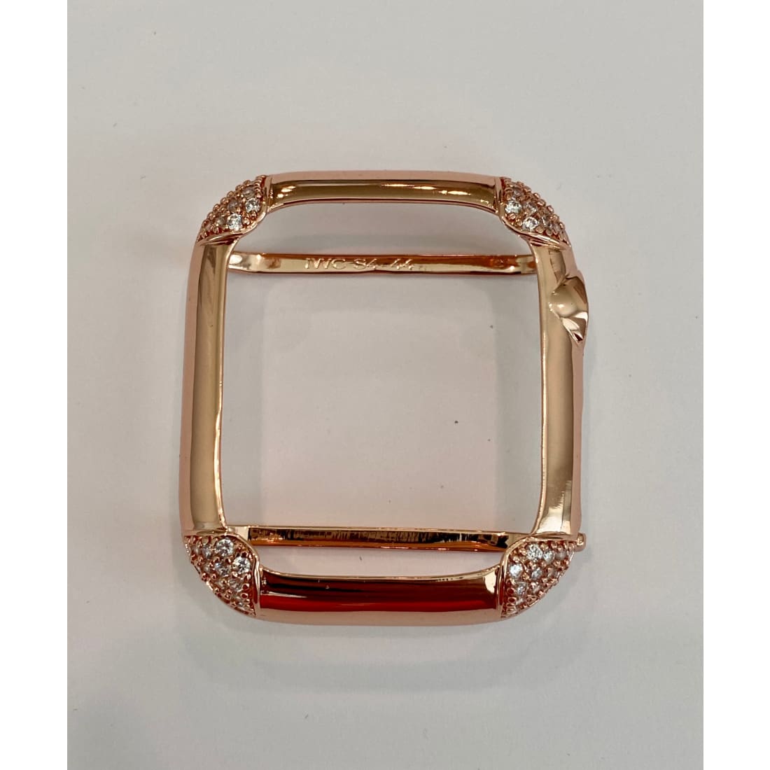 Apple Watch Bezel Cover 40mm 44mm Pave Lab Diamond Corners in Silver Rose Gold Yellow Gold Black on Black Final Sale - apple watch, apple