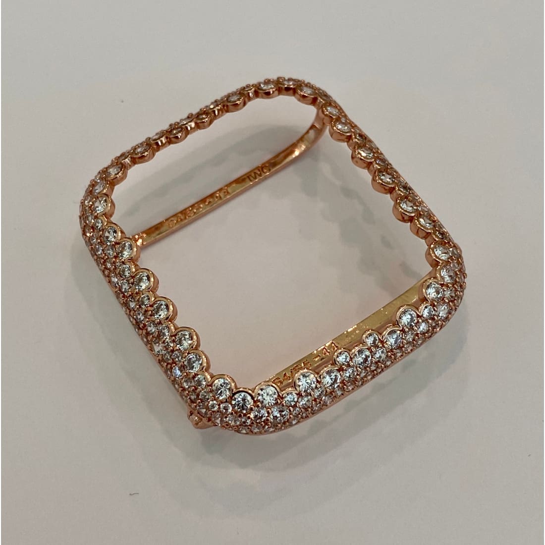 Apple Watch Case Cover 41mm 45mm 49mm Ultra Lab Diamond Bezel 38 40 42 44mm in Silver Rose Gold Yellow Gold Black on Black - 41mm apple