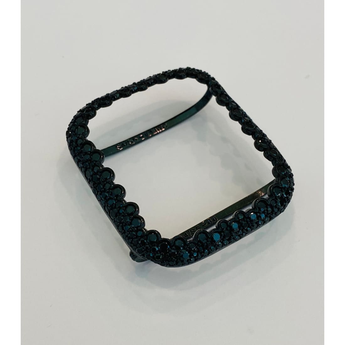 Apple Watch Case Cover 41mm 45mm 49mm Ultra Lab Diamond Bezel 38 40 42 44mm in Silver Rose Gold Yellow Gold Black on Black - 41mm apple