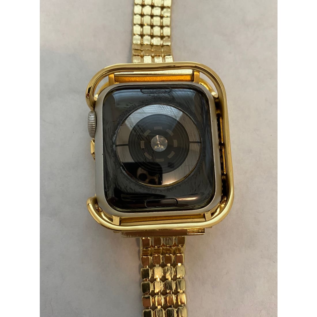 Apple Watch Case Cover Gold Swarovski Crystals Smartwatch Bumper Bezel Bling 38mm 40mm 42mm 44mm Series 6 - 38mm apple watch, apple watch,