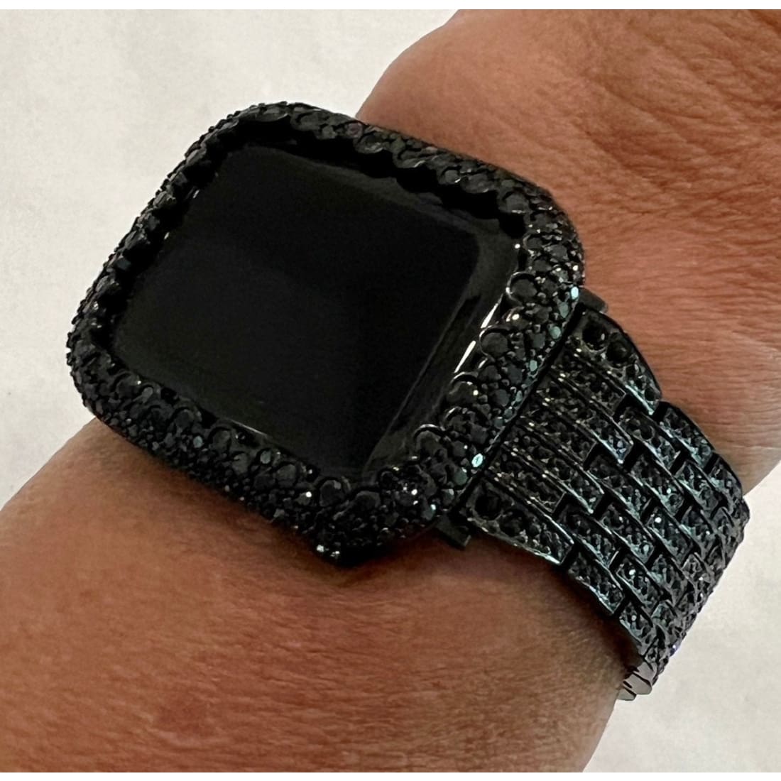 Iwatch Candy - Custom Apple Watch Band Black Swarovski display picture 3