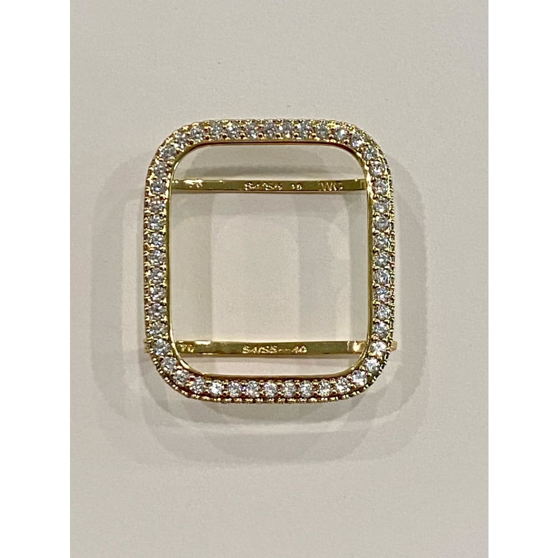 Gold Apple Watch Band 41mm 45mm 49mm Ultra Swarovski Crystals & or Apple Watch Cover Lab Diamond Bezel Case Smartwatch Bling 38mm-49mm -