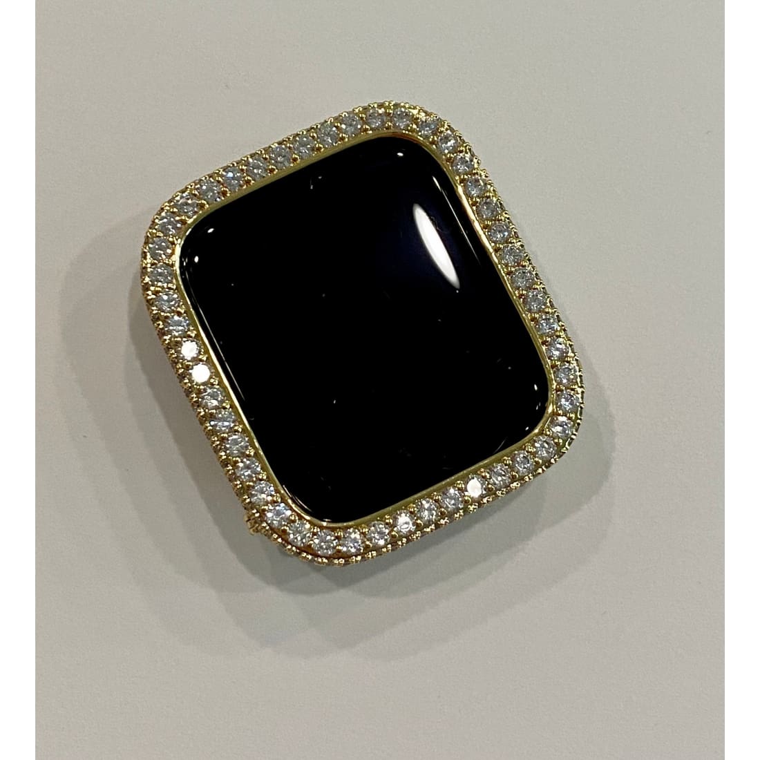 Gold Apple Watch Band 41mm 45mm 49mm Ultra Swarovski Crystals & or Apple Watch Cover Lab Diamond Bezel Case Smartwatch Bling 38mm-49mm -