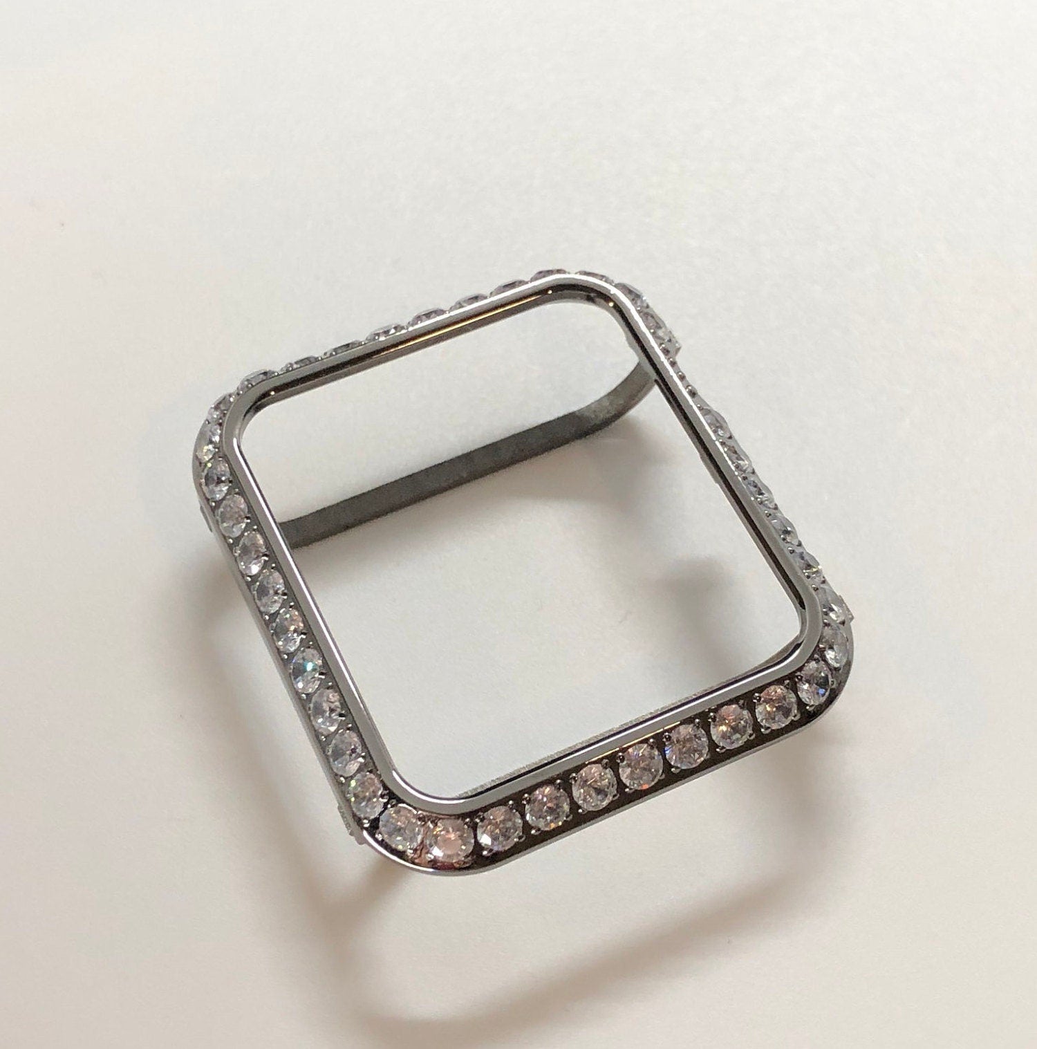 Apple Watch Cover Lab Diamonds Black Protective Bumper Style Case Smartwatch Bling 38mm 40mm 42mm 44mm Iwatch Candy Bling