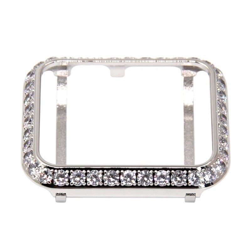 Custom Silver Apple Watch Case Swarovski Crystals for Iphone Watch Pretty Apple Cover 42mm Series 2/3 Iwatch Candy