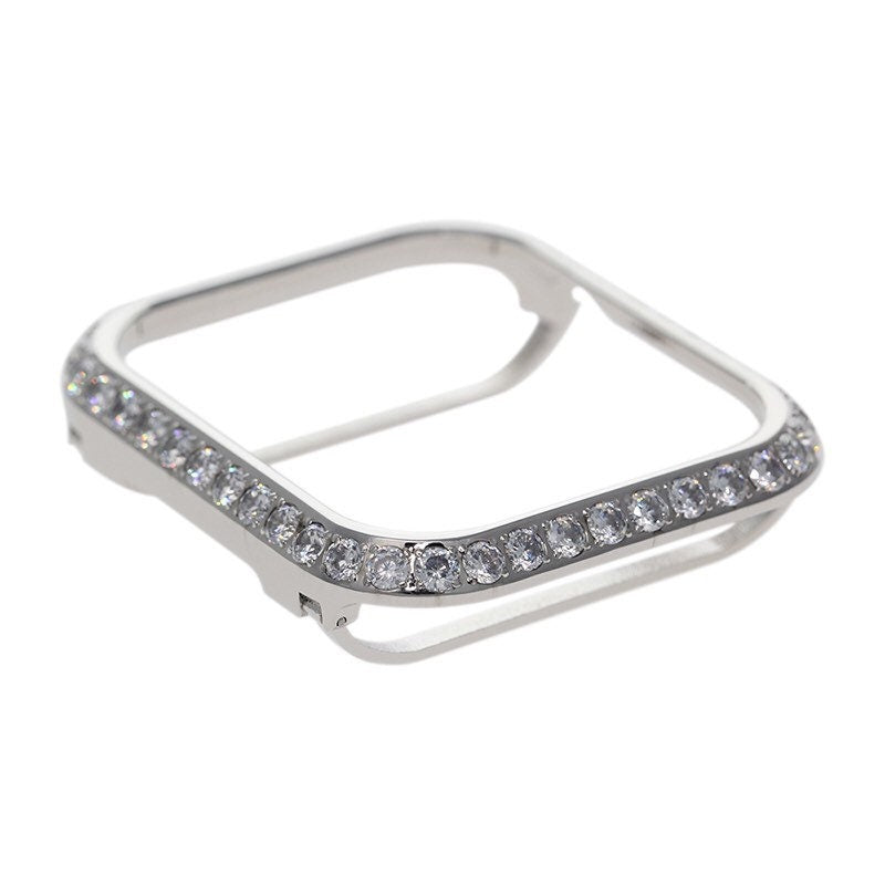 Custom Silver Apple Watch Case Swarovski Crystals for Iphone Watch Pretty Apple Cover 42mm Series 2/3 Iwatch Candy