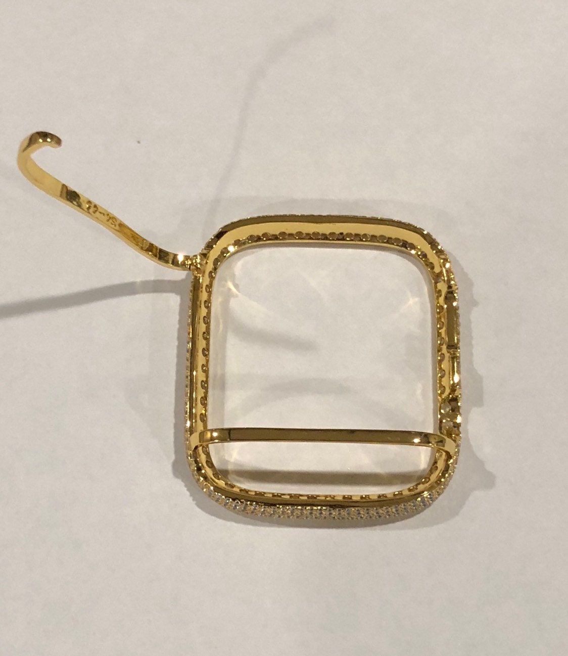 Gold Apple Watch Cover Lab Diamond Bezel Case 42mm 46mm 49mm Ultra Apple Watch Case Bling 38mm 40mm 42mm 44mm Series 2-11