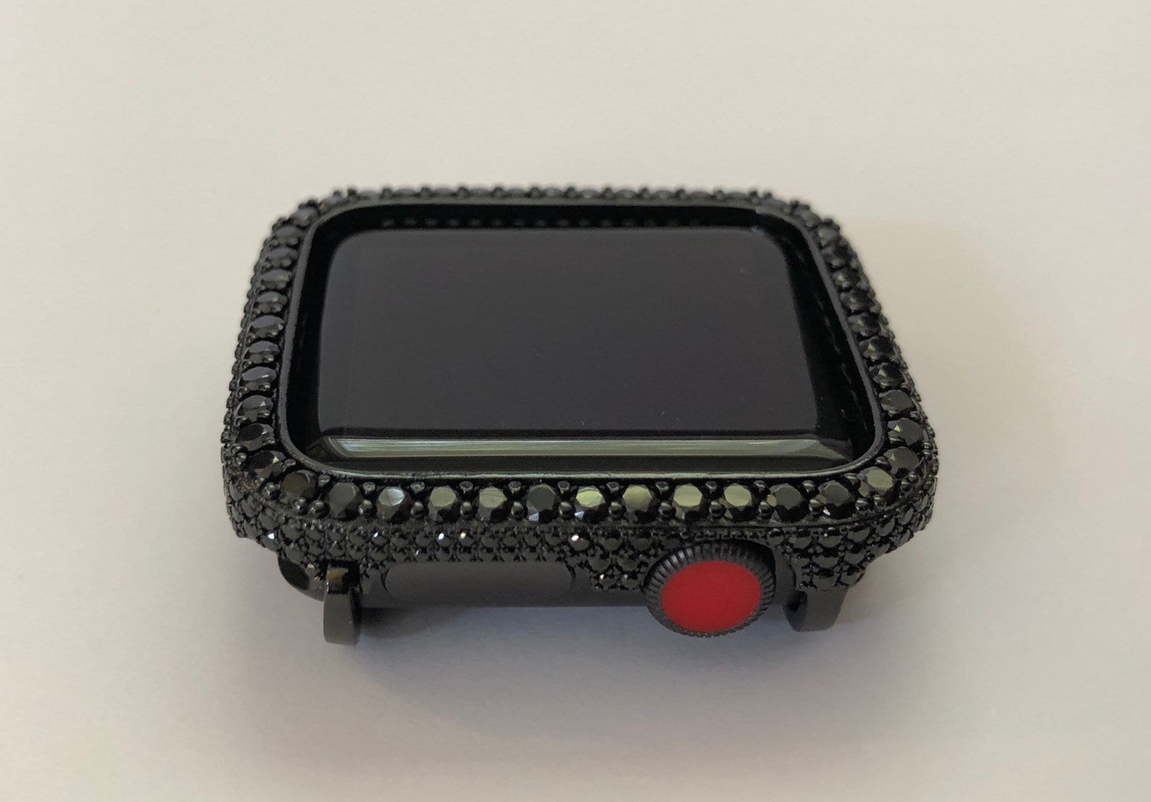 Black on Black Designer Apple Watch Case Lab Diamonds Apple Watch Cover Bumper Iwatch Candy Bling 38mm-49mm Ultra Series 2-11