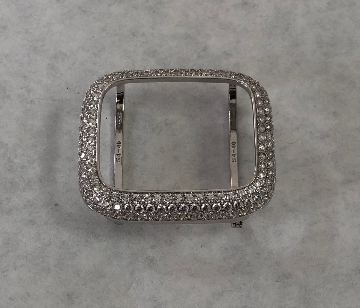 Series 10 Apple Watch Band Woman Silver Swarovski Crystals & or Apple Watch Cover Lab Diamond Bezel 38mm 40mm 41mm 42mm 44mm 46mm 45mm 49mm