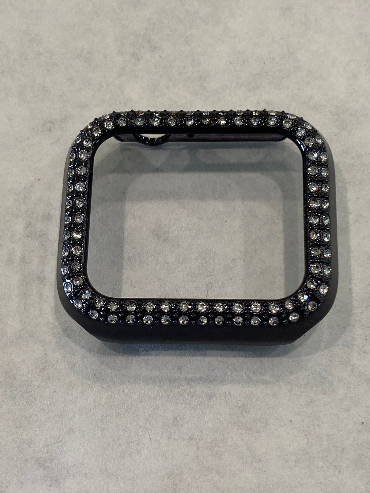 Series 10-11 Black Apple Watch Cover Swarovski Crystals for Iphone Watch Protective Apple Watch Face 38mm-49mm Iwatch Case Bling