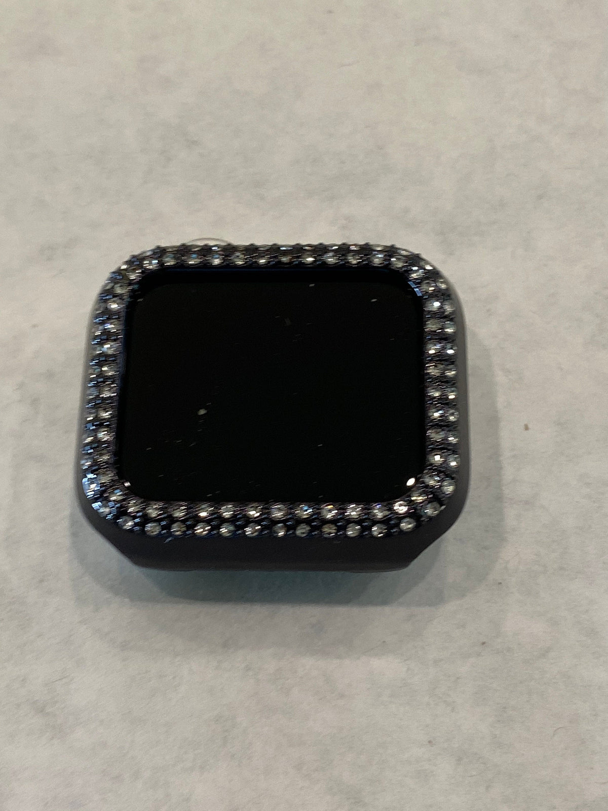 Series 10-11 Black Apple Watch Cover Swarovski Crystals for Iphone Watch Protective Apple Watch Face 38mm-49mm Iwatch Case Bling