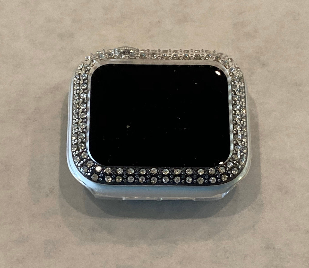 Series 10/11 Apple Watch Cover Bezel Clear Case Swarovski Crystals Apple Watch Cases Smartwatch Bumper Bling 38mm-46mm