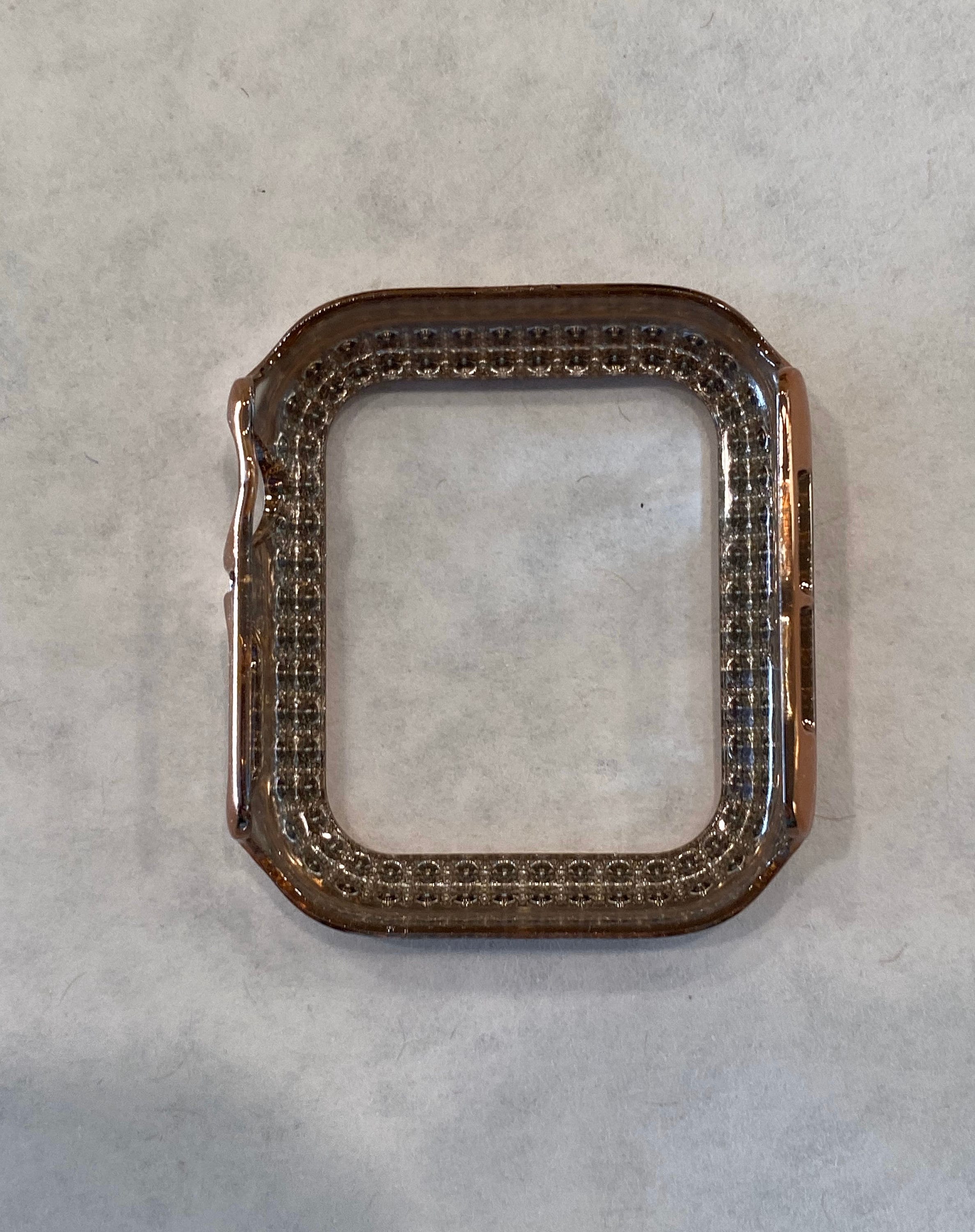 Series 2-9 Apple Watch Cover Rose Gold Rhinestone Crystal Apple Watch Case Bumper Faceplate 38mm-49mm Ultra Iwatch Candy Bling
