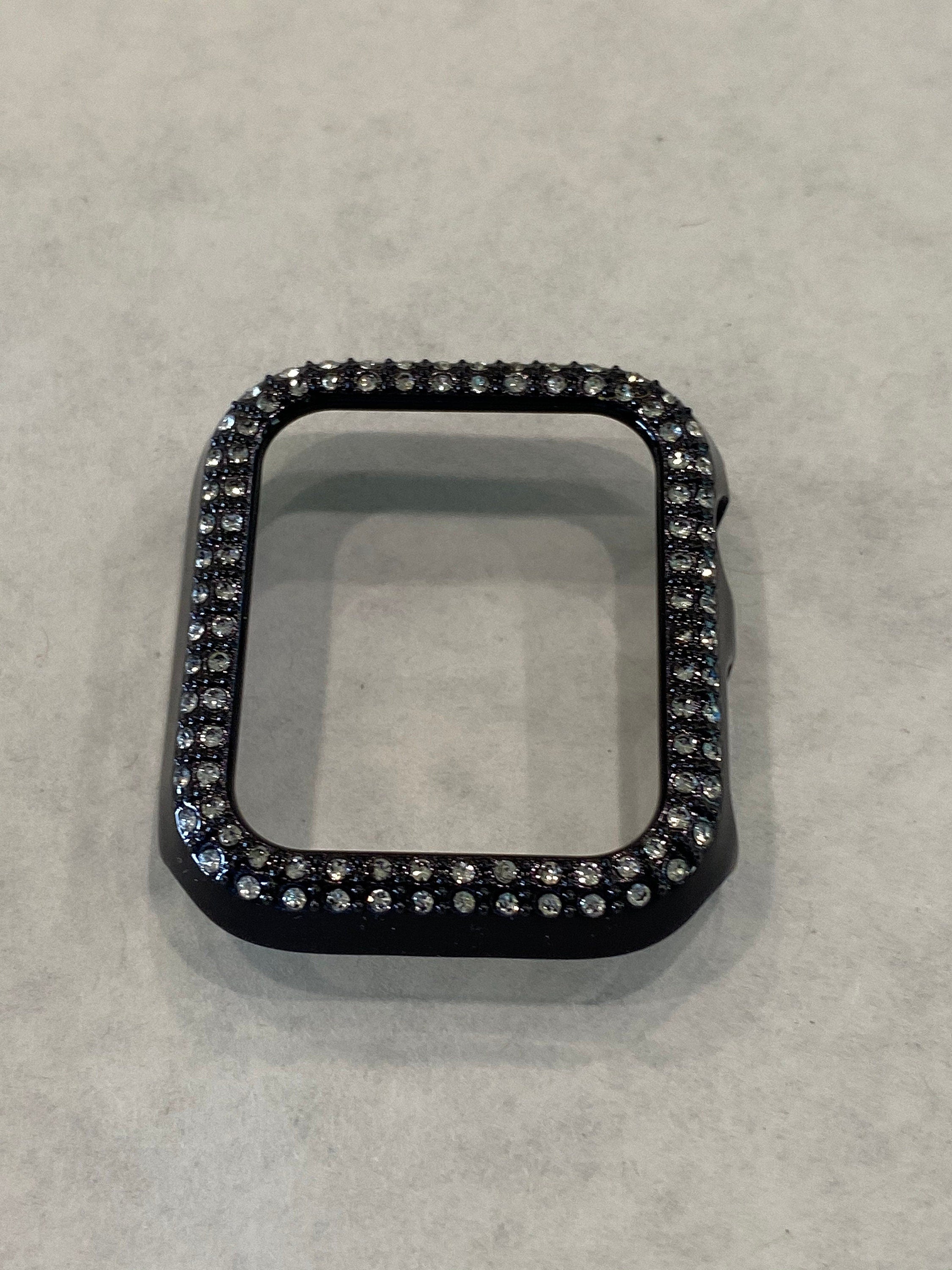 Series 10 Black Apple Watch Cover 42mm 46mm Swarovski Crystal Iphone Watch Case Bling 38mm-49mm Ultra Series 2-10 Iwatch Candy Bling