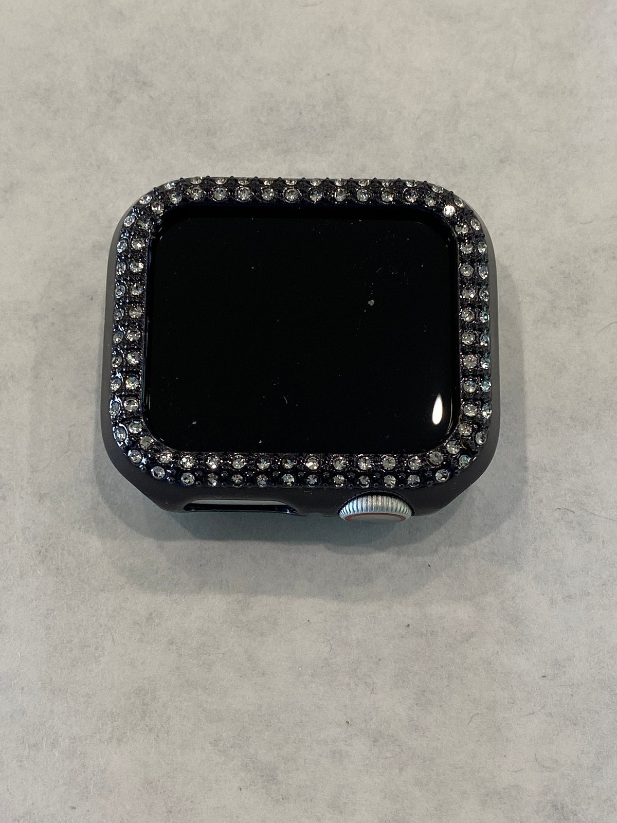 Series 10-11 Black Apple Watch Cover Swarovski Crystals for Iphone Watch Protective Apple Watch Face 38mm-49mm Iwatch Case Bling