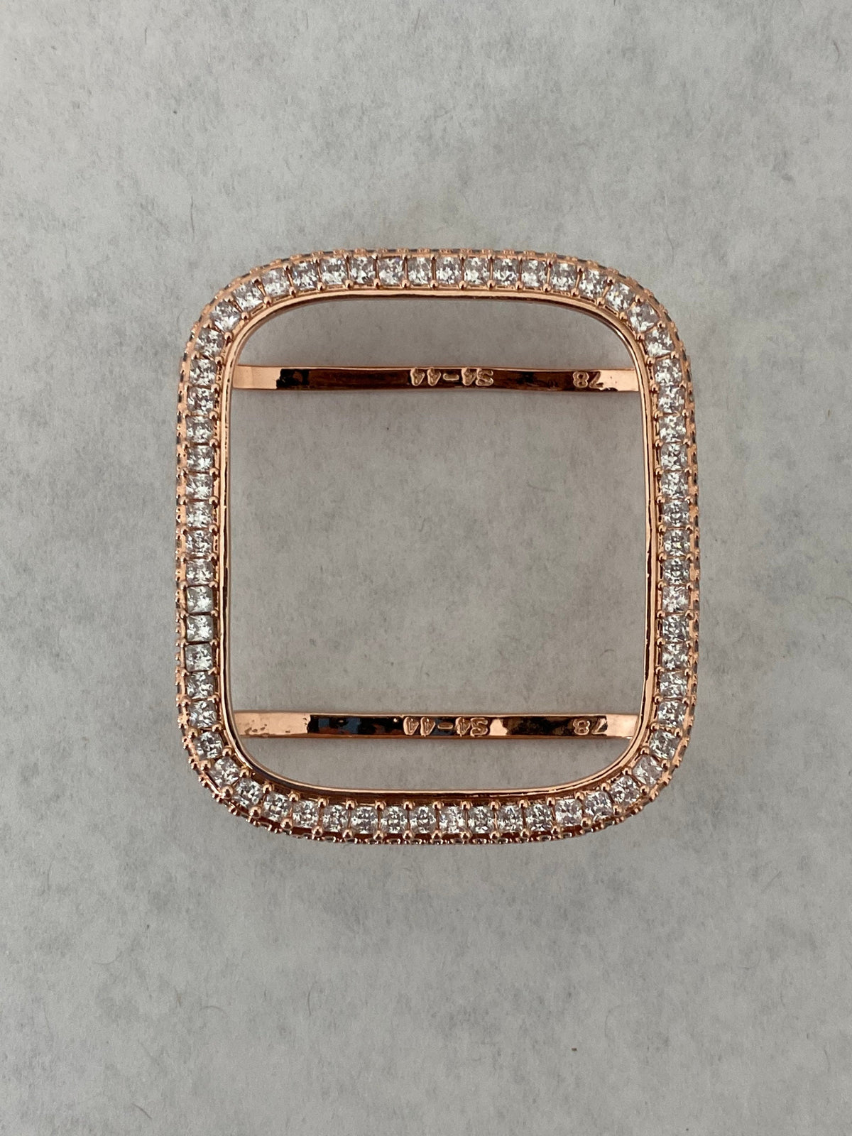Apple Watch Band Women Rose Gold Swarovski Crystal 38mm-49mm Series 11 & or Apple Watch Cover Lab Diamond Apple Watch Bezel Bling