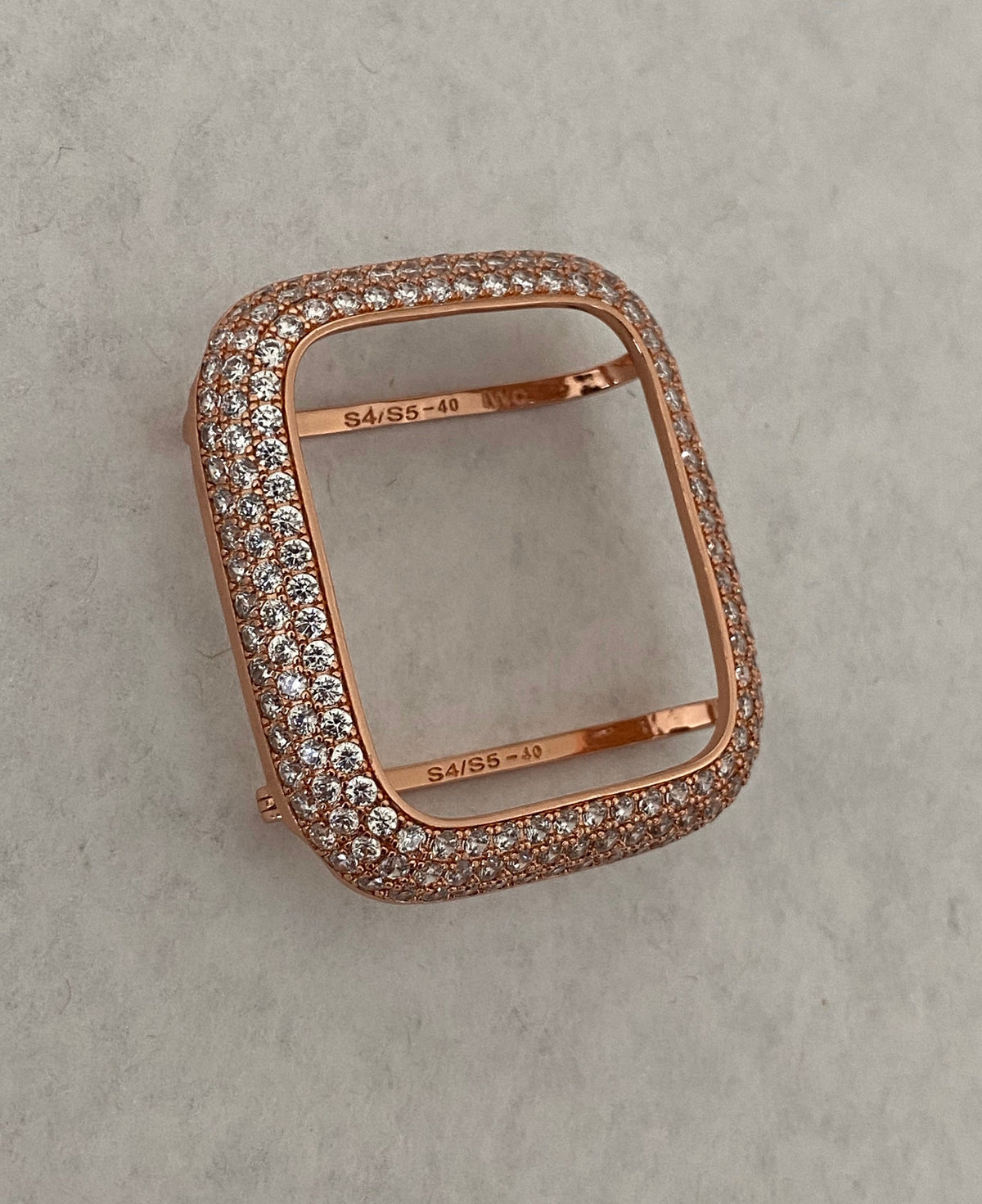 Apple Watch Band 49mm Ultra Swarovski Crystals Rose Gold & or Apple Watch Cover Lab Diamond Bezel Apple Watch Case Bumper Bling 38mm-46mm