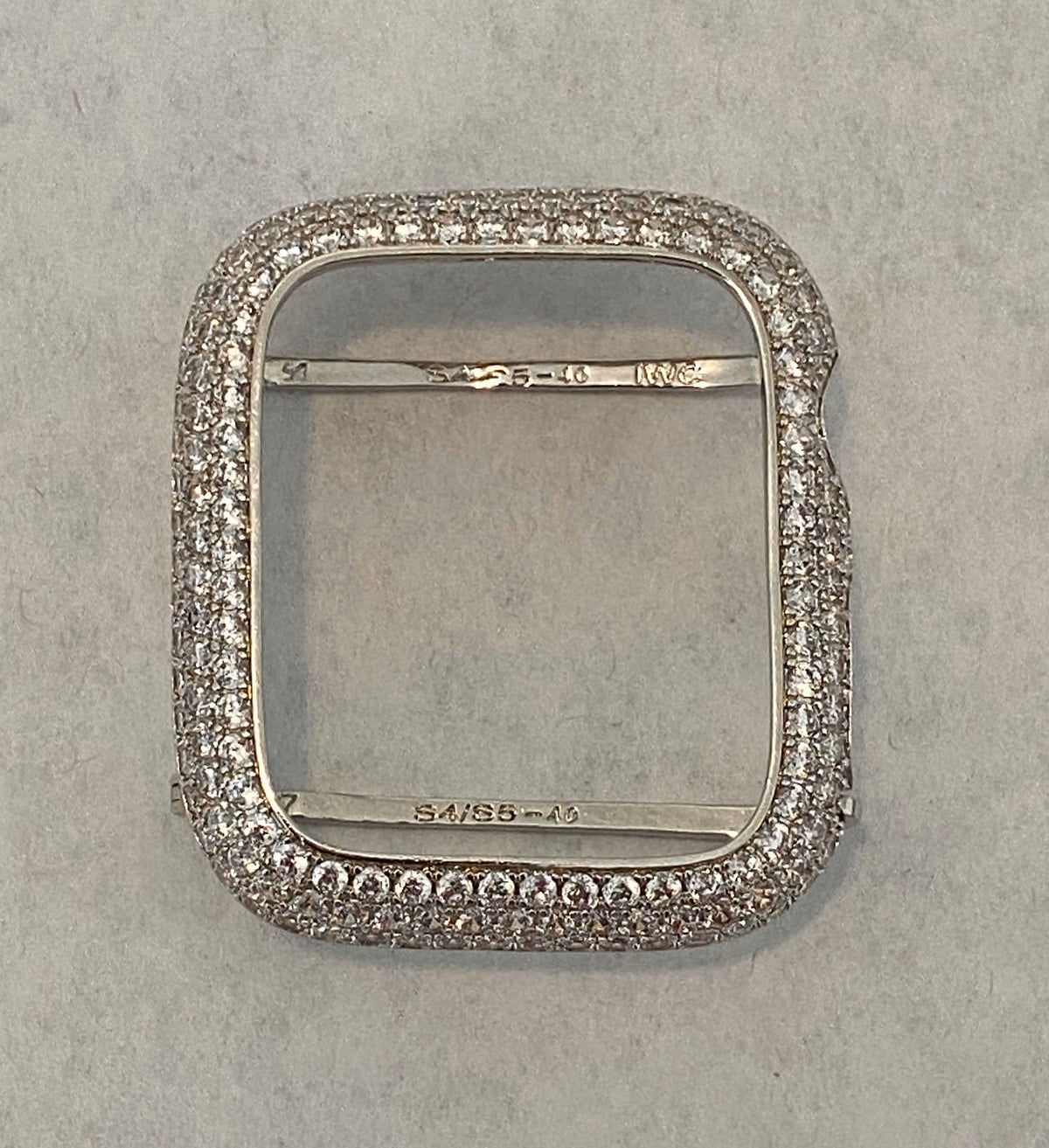 Apple Watch Band Women 41mm 45mm 49mm Ultra High End Crystal Silver & or Apple Watch Cover Lab Diamond Bezel Apple Watch Case 38mm-49mm