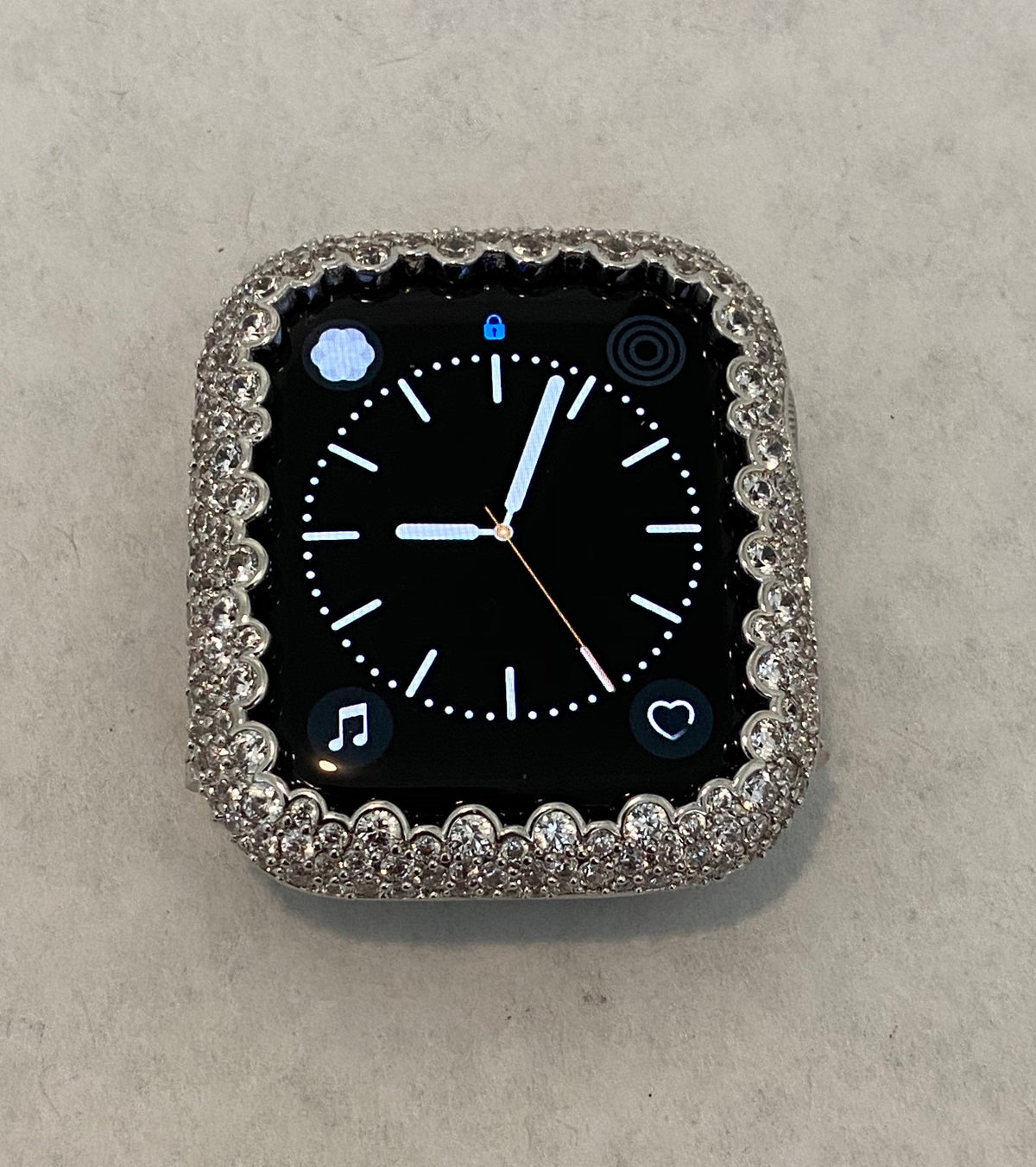42mm 46mm Apple Watch Band Women Silver Swarovski Crystal & or White Gold Apple Case for Iphone Watch 49mm Ultra 3 Iwatch Candy Bling Cover