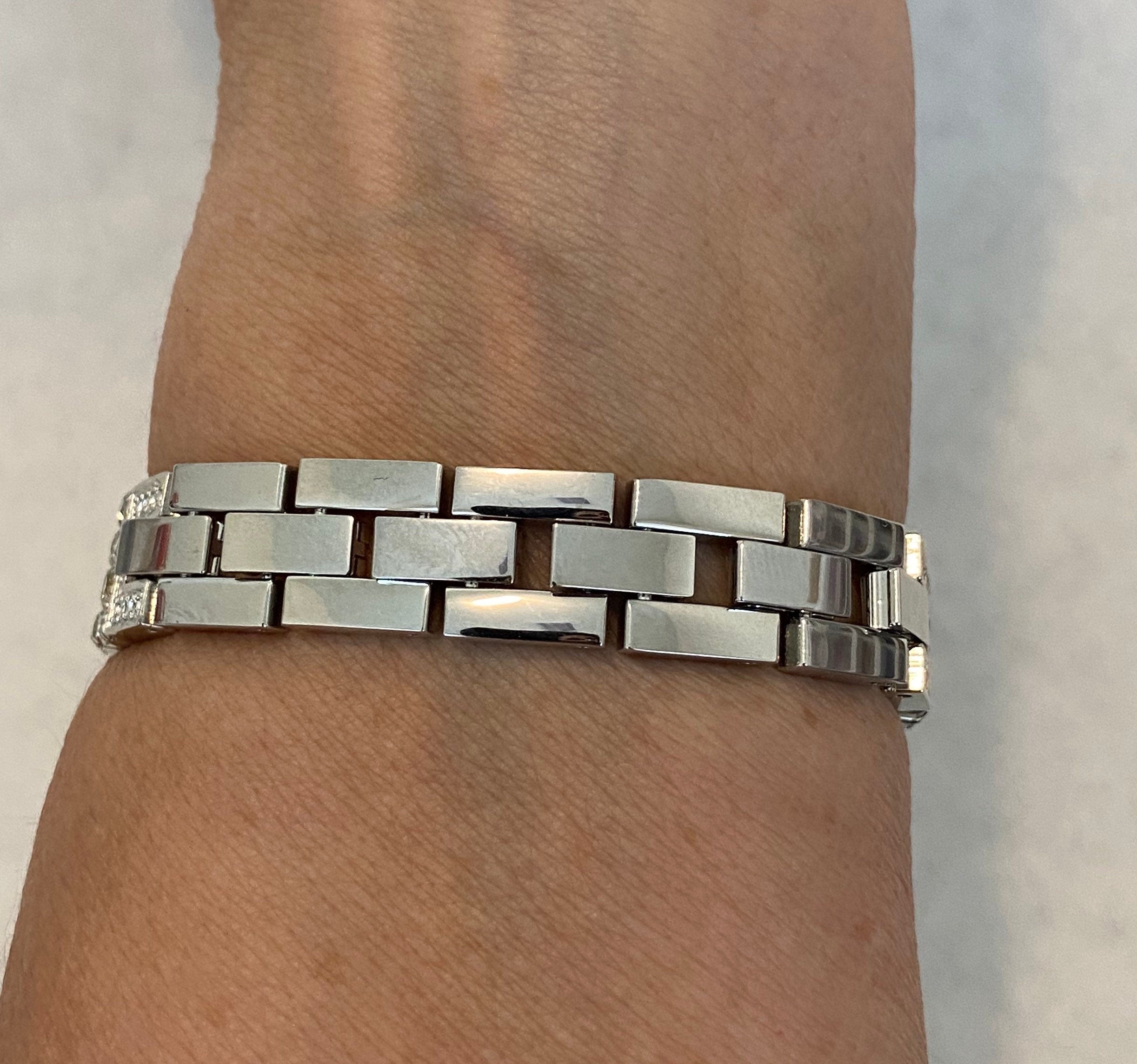 Silver Apple Watch Band Bracelet Womens Swarovski Crystals & or Apple Watch Case Lab Diamond Bezel for Iphone Watch 38mm-49mm Ultra Bling