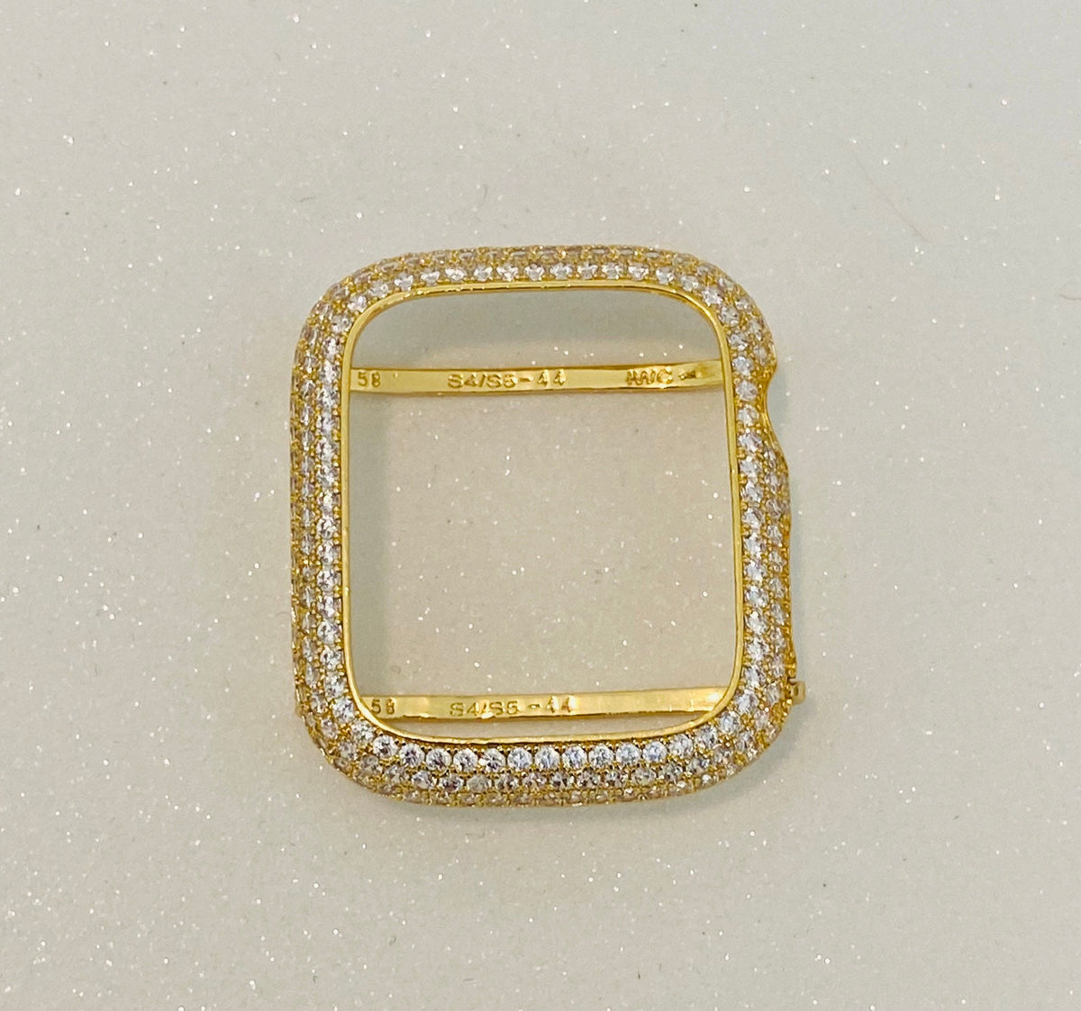 Custom Gold Apple Watch Case Lab Diamond Bezel 38-49mm Ultra Apple Watch Cover Bumper Iwatch Candy Bling Series 2-11 SE Iphone Watch Cover