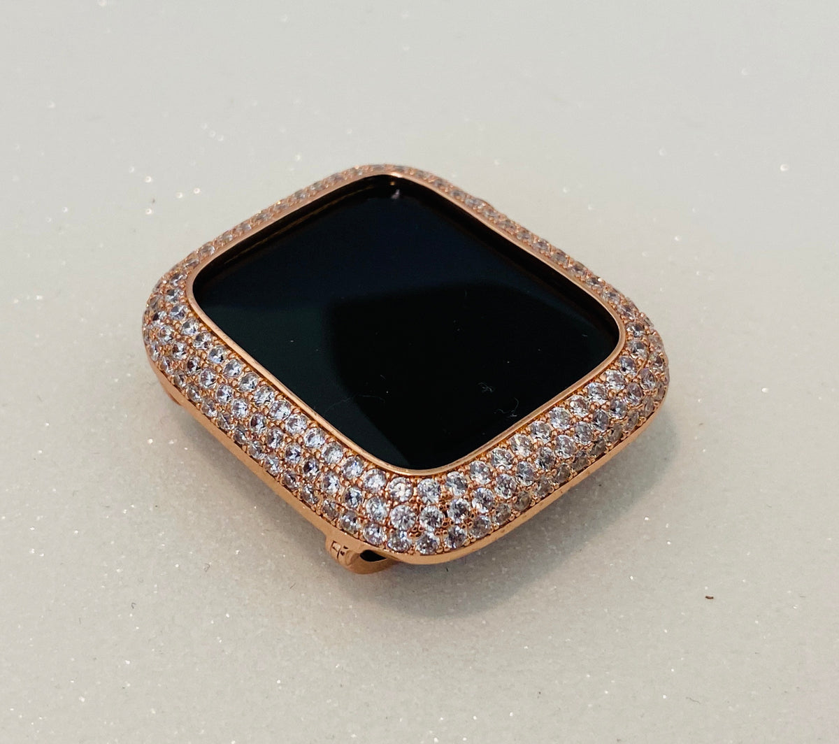 Apple Watch Cover Lab Diamonds Bezel Rose Gold 38mm 40mm 41mm 42mm 44mm 45mm 46mm Iphone Watch Case Series 1-12 Protective Bumper 49mm Ultra