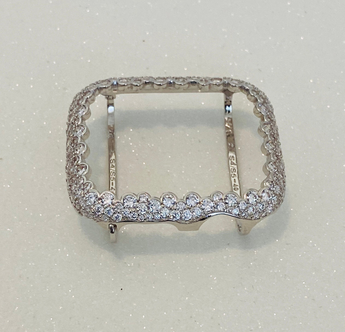 Series 10-11 Apple Watch Cover 41mm 45mm 49mm Ultra Silver Lab Diamond Bezel Case 38mm 40mm 42mm 44mm Smartwatch Bumper Bling Series 2-10