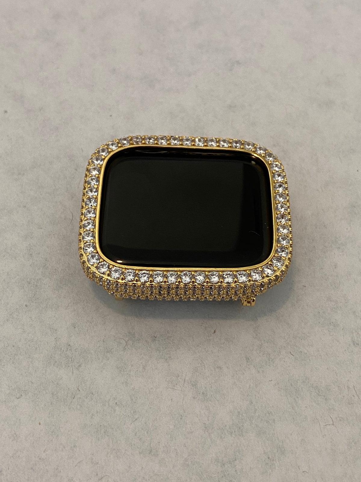 Gold Apple Watch Cover Lab Diamond Bezel Case 42mm 46mm 49mm Ultra Apple Watch Case Bling 38mm 40mm 42mm 44mm Series 2-11