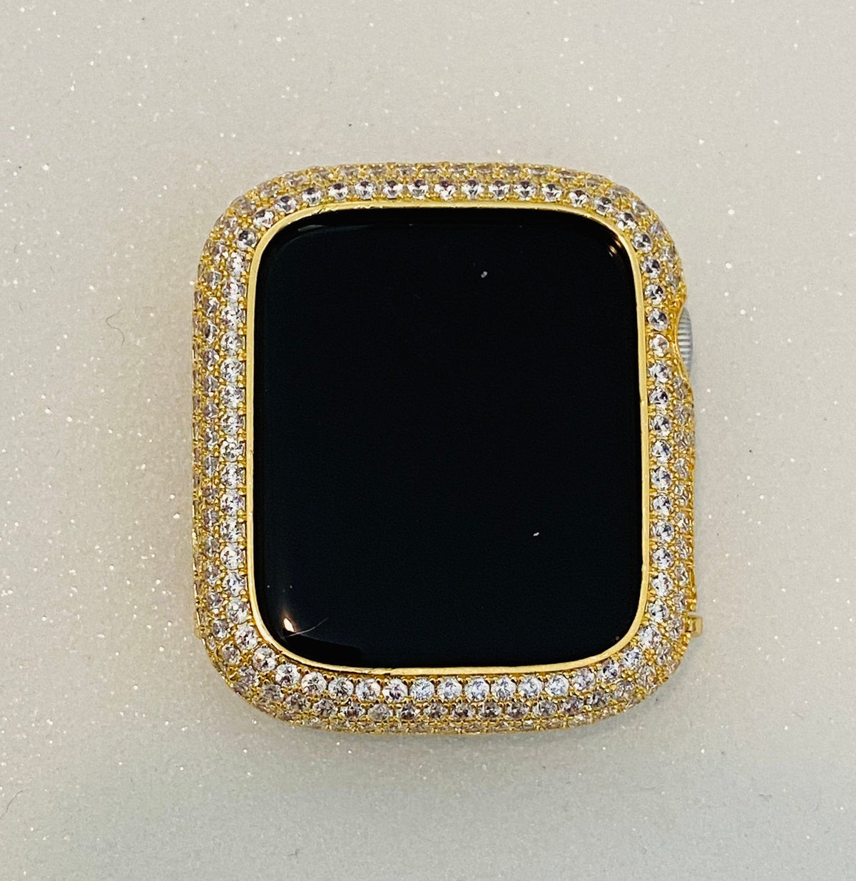 Custom Gold Apple Watch Case Lab Diamond Bezel 38-49mm Ultra Apple Watch Cover Bumper Iwatch Candy Bling Series 2-11 SE Iphone Watch Cover