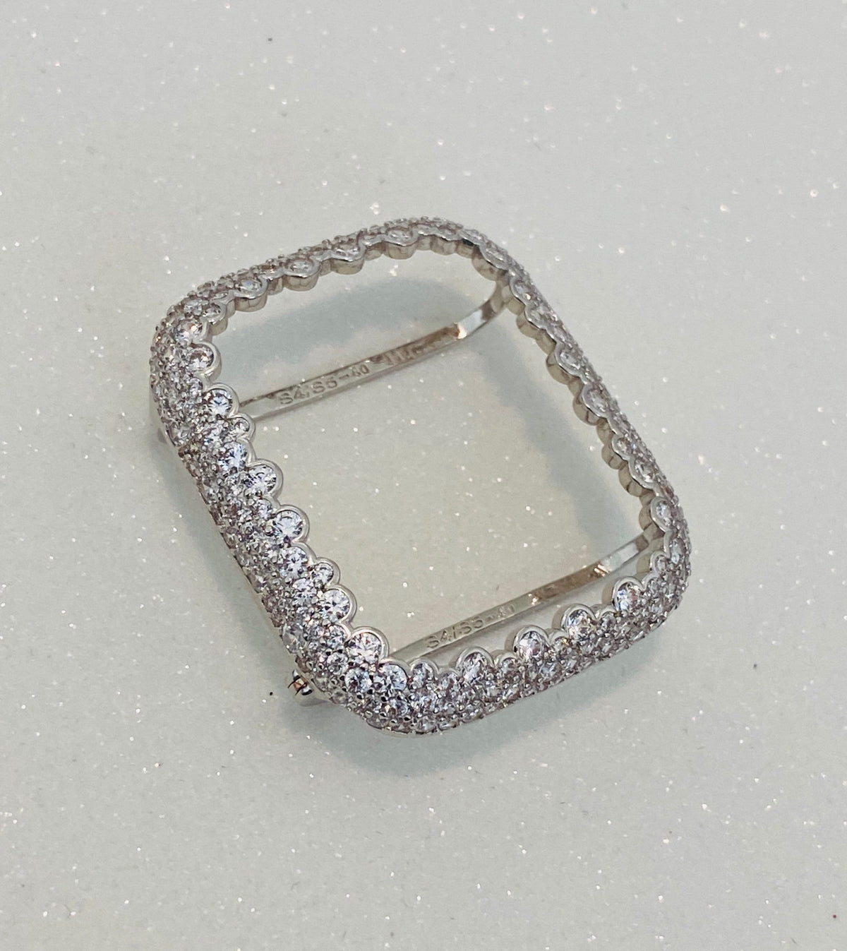 Series 10-11 Apple Watch Cover 41mm 45mm 49mm Ultra Silver Lab Diamond Bezel Case 38mm 40mm 42mm 44mm Smartwatch Bumper Bling Series 2-10
