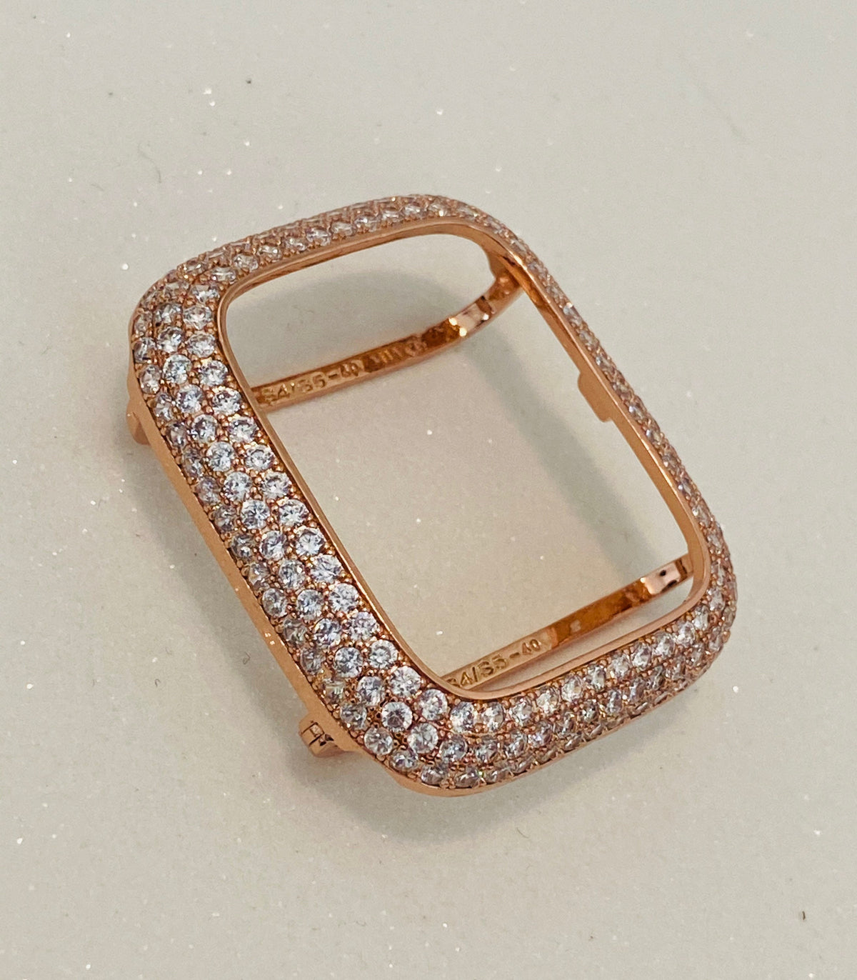 Series 12 Apple Watch Band Stainless Steel Swarovski Crystals & or Rose Gold Apple Watch Cover Lab Diamond Bezel Iwatch Case 38mm-49mm