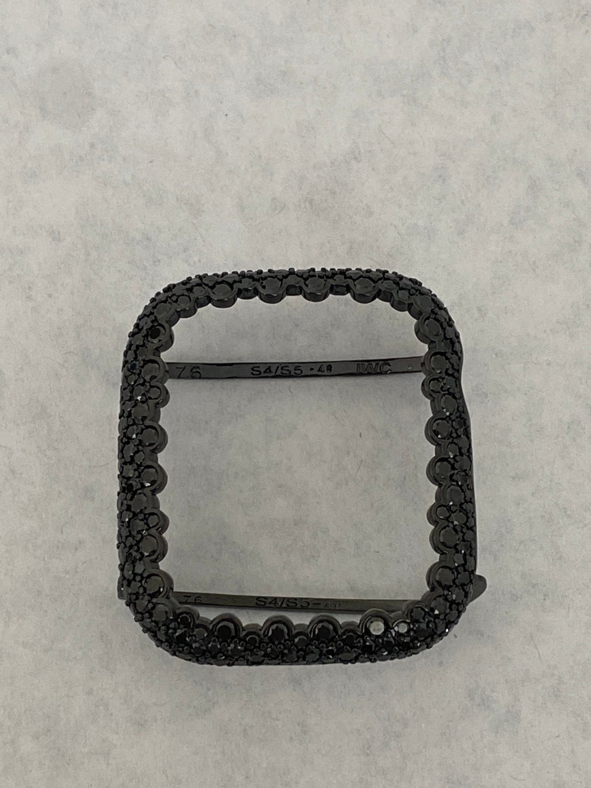 Black on Black Apple Watch Cover 42mm 46mm Series 11 Apple Watch Case Lab Diamond Smartwatch Bumper 38-44mm Series 2-11 Gift for her