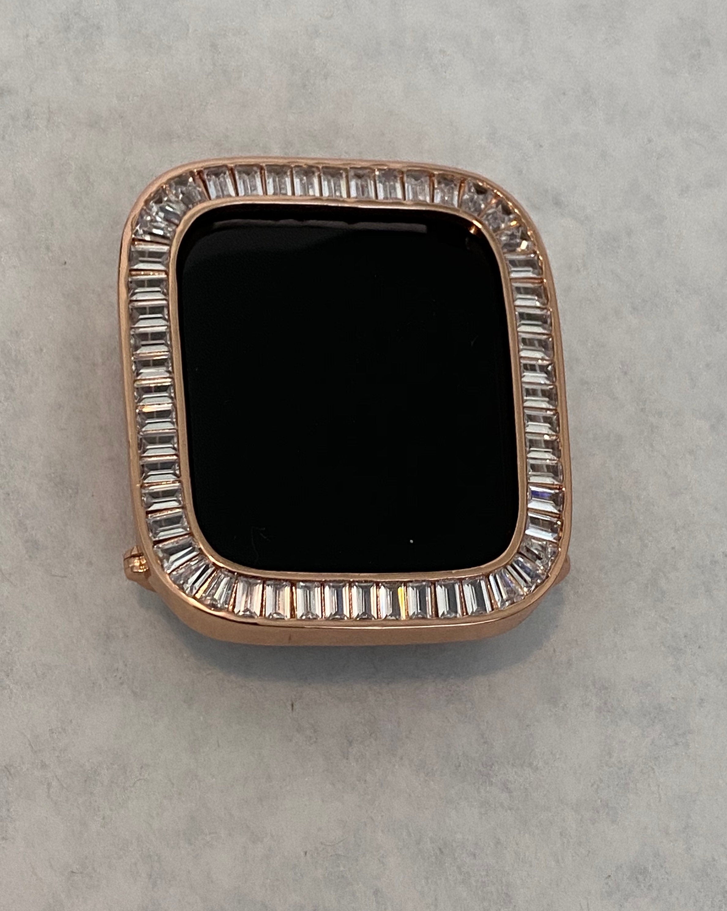 Series 10-11 Apple Watch Case 42mm 46mm Rose Gold Lab Diamond Bezel Apple Watch Cover Iwatch Candy Bumper Bling PreSale