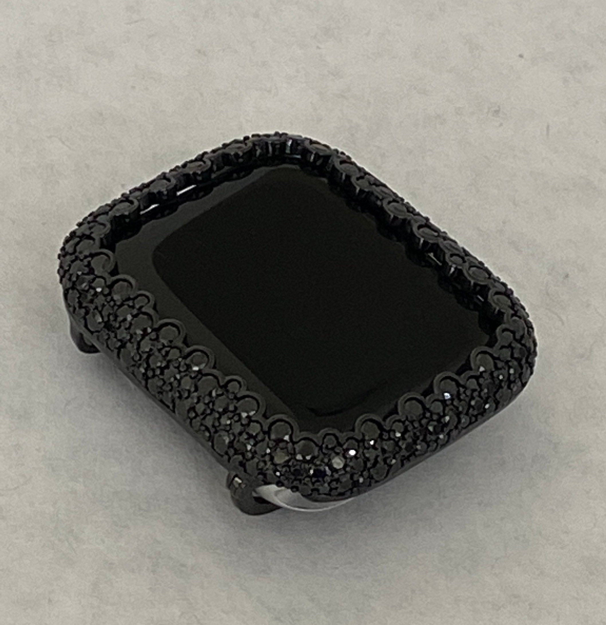Iwatch Candy 41mm 45mm 49mm Ultra Black Apple Watch Bezel Cover Black Lab Diamond Bezel Iwatch Bumper 38mm 40mm 42mm 44mm Series 7