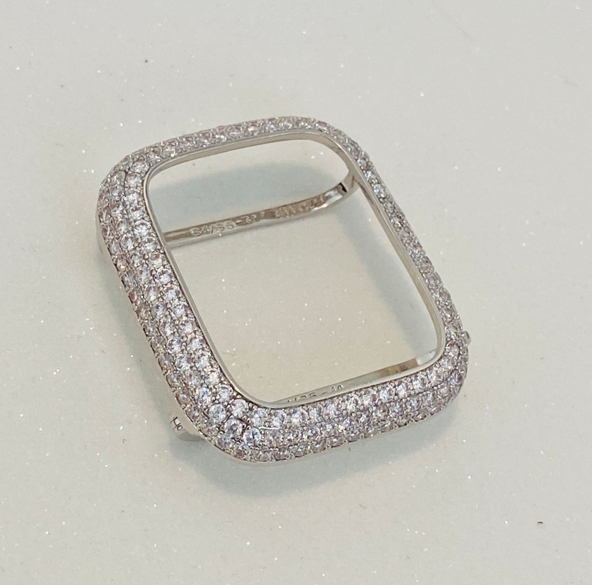 Swarovski Crystal Apple Watch Band Silver Baguette & or Apple Watch Case Lab Diamond Bezel Cover Apple Watch Case Bling 38mm-49mm Ultra Gift