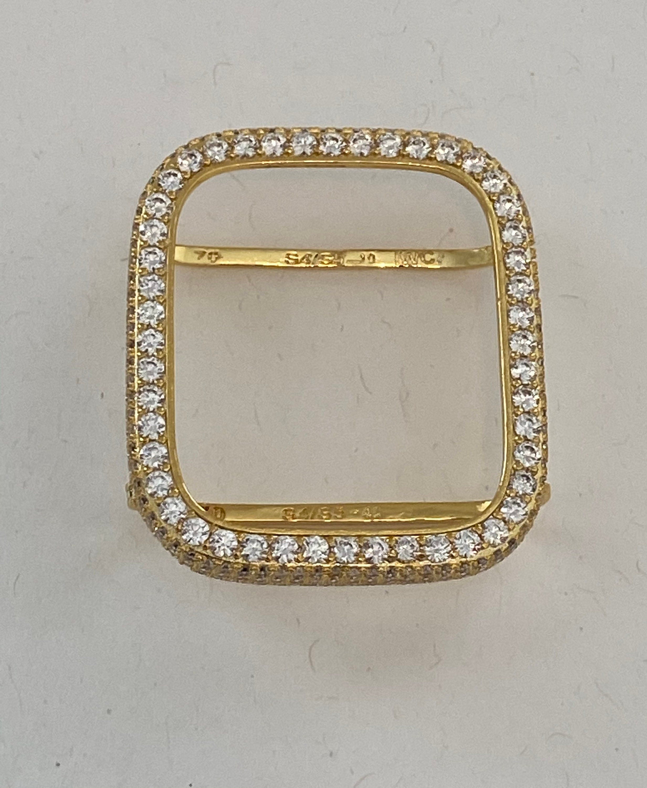 41mm 45mm 49mm Ultra Apple Watch Band Gold Swarovski Crystals & or Apple Watch Case Lab Diamond Bezel 38mm-44mm Apple Watch Cover Bling