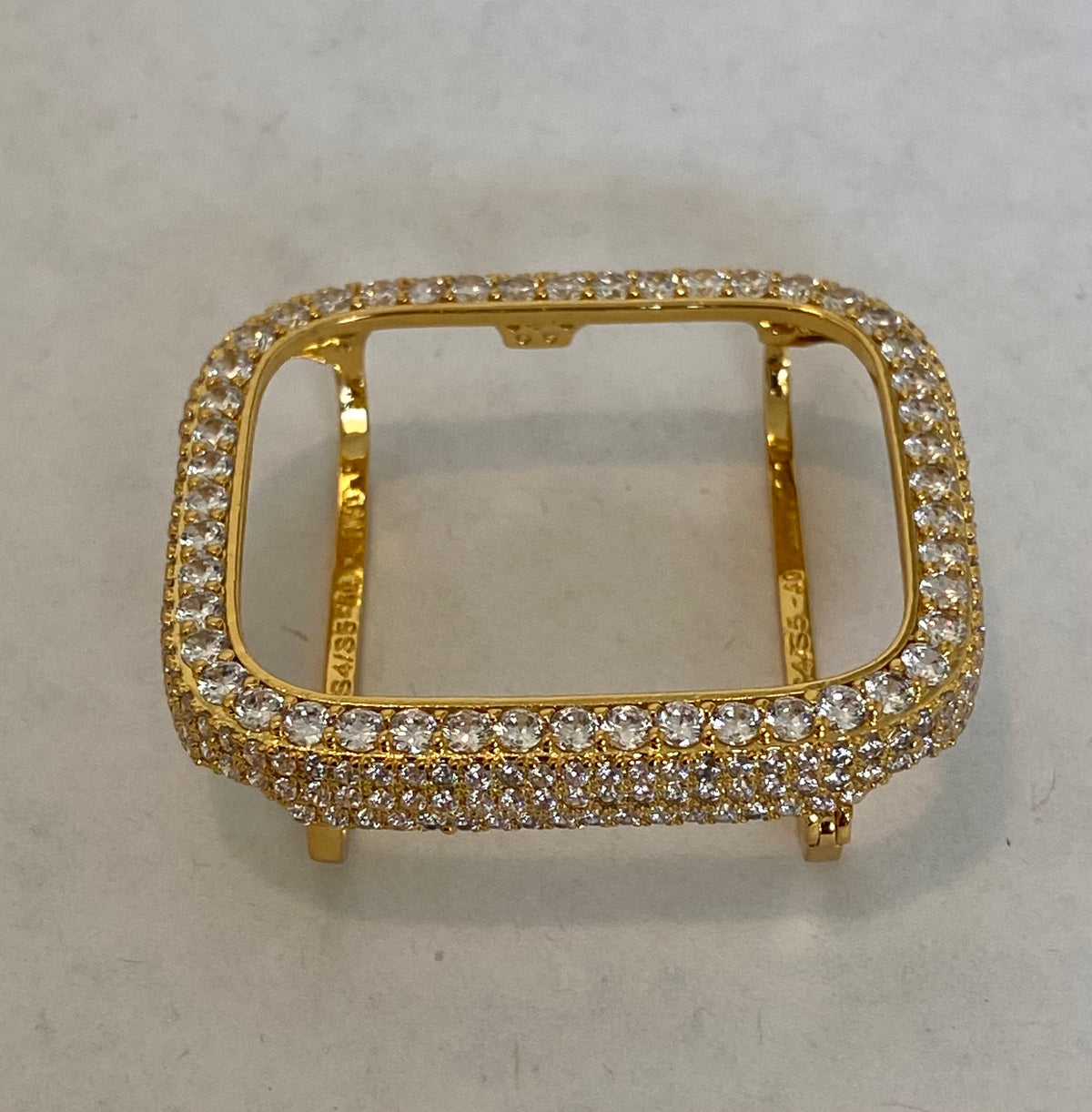 Series 10-11 Gold Apple Watch Band Stainless Steel Swarovski Crystal & or Apple Watch Cover Lab Diamond Bezel Case Iwatch Bling 38mm-49mm