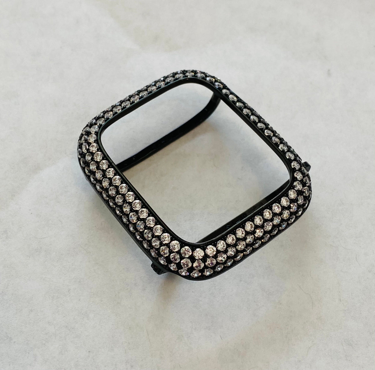 Black Apple Watch Band 49mm Ultra Crystals & or Apple Watch Cover Lab Diamond Bezel Apple Watch Case 38mm-49mm Iwatch Candy Bling Series 11