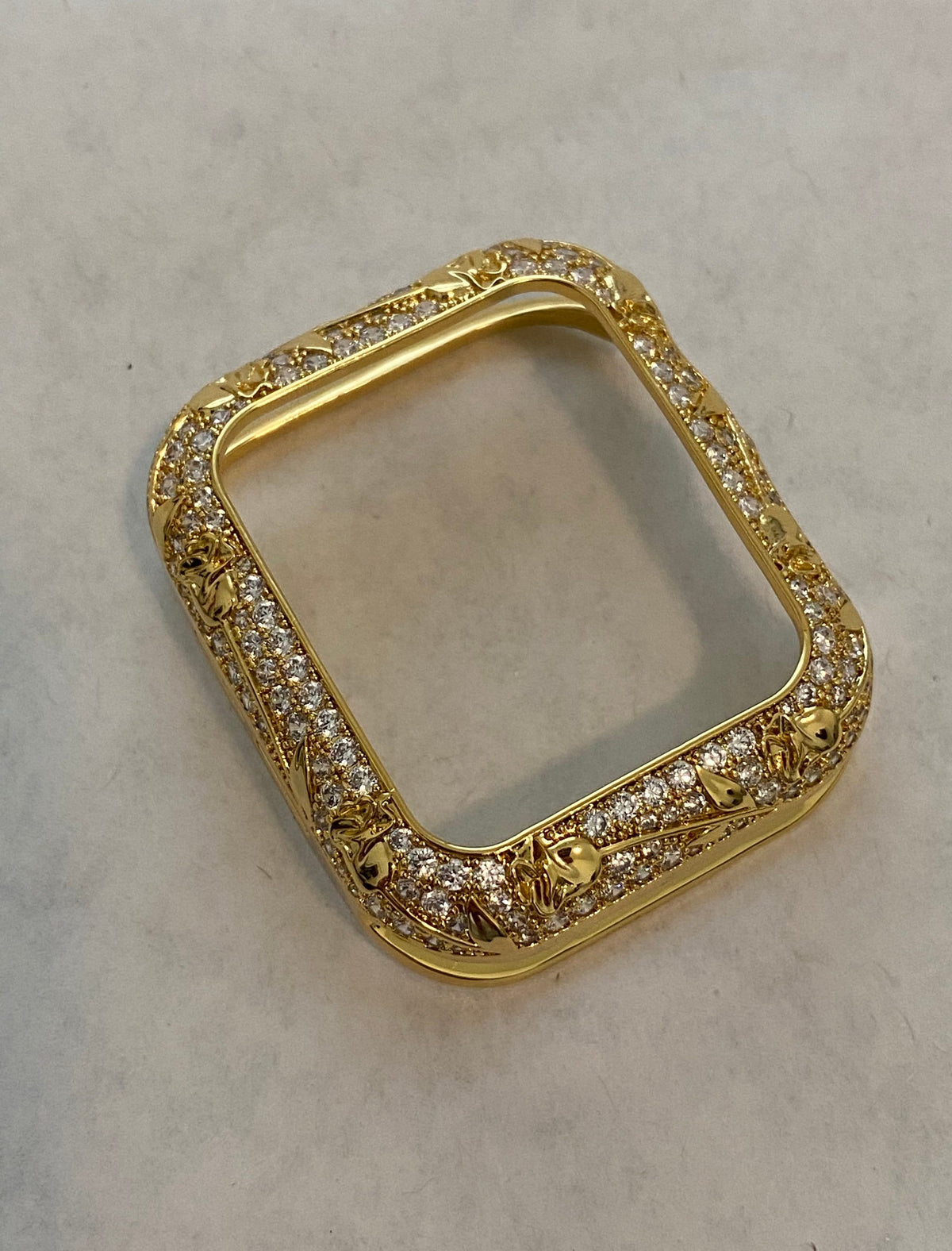 Bling Apple Watch Band Womens Gold Swarovski Crystals & or Apple Watch Case Lab Diamond Bezel Cover 38mm 40mm 42mm 44mm Iwatch Candy