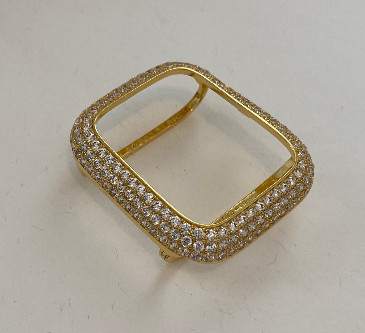 Gold Apple Watch Band Swarovski Crystals & or Apple Watch Case Lab Diamond Bezel for Iphone Watch Bling Apple Cover 38mm-49mm Ultra