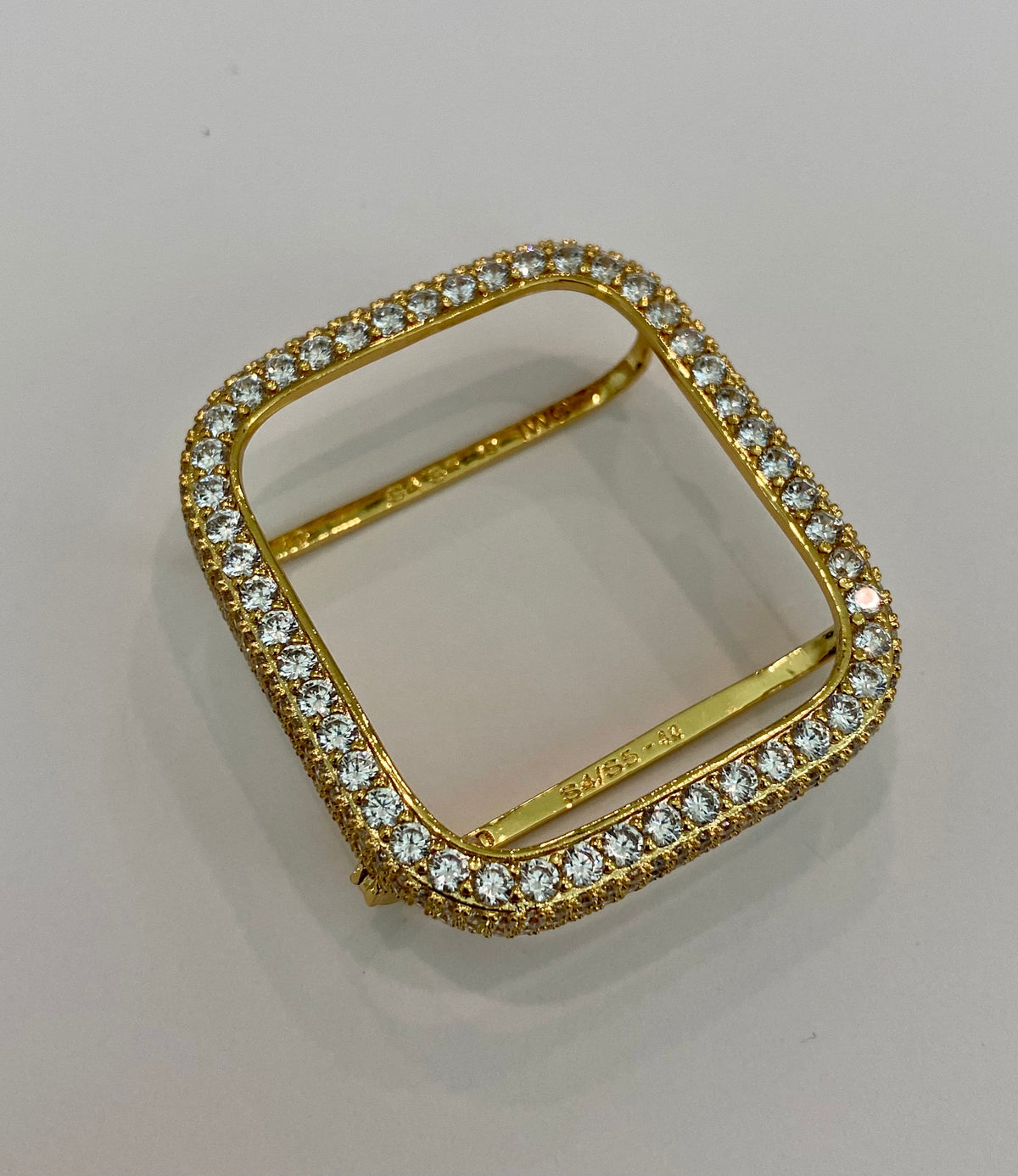 Gold Apple Watch Cover Lab Diamond Bezel Case 42mm 46mm 49mm Ultra Apple Watch Case Bling 38mm 40mm 42mm 44mm Series 2-11