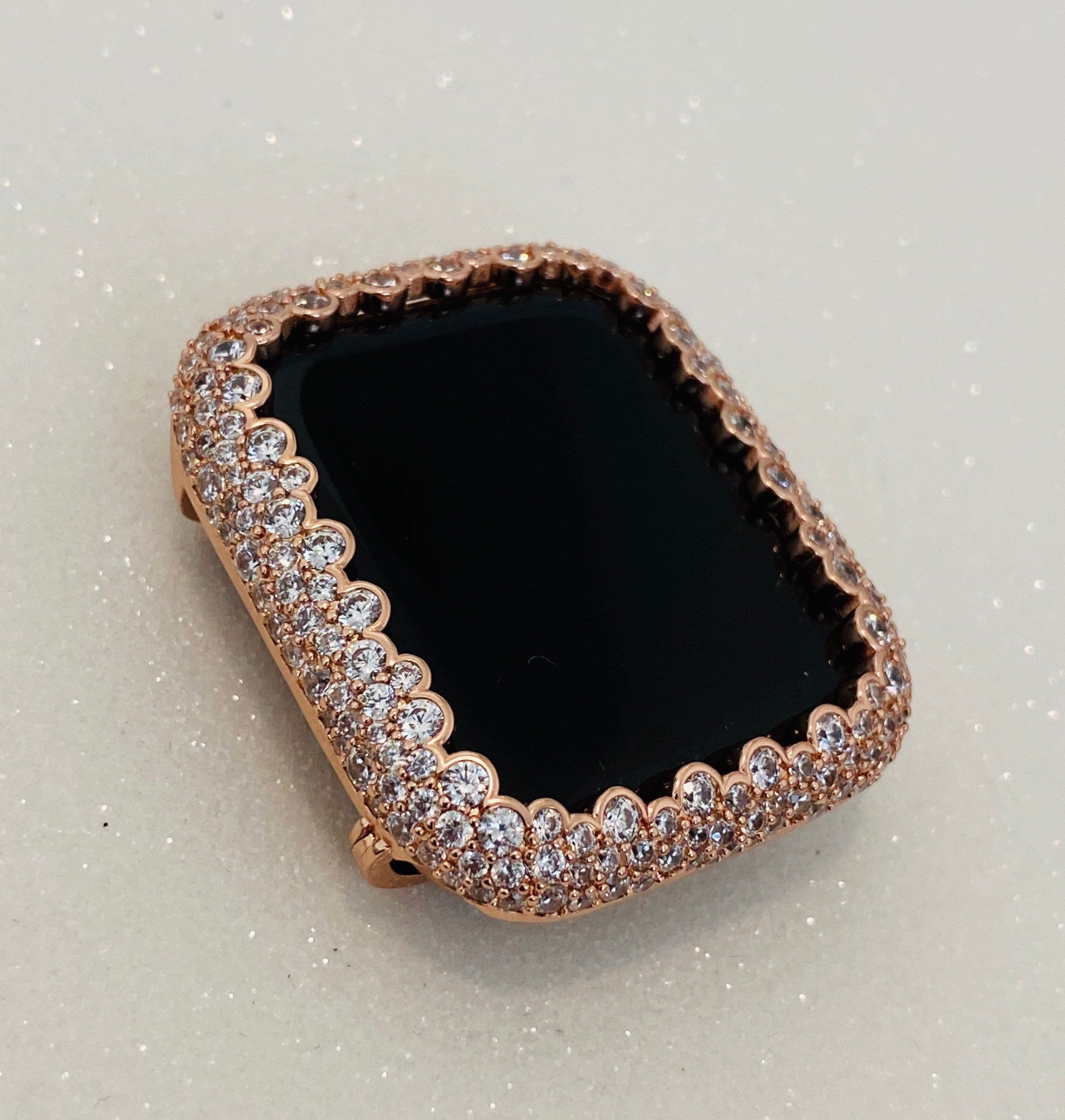 49mm Ultra Apple Watch Lab Diamond Bezel Cover Rose Gold Smartwatch Case Bumper Bling Iwatch Candy 38mm 40mm 41mm 42mm 44mm 45mm Series 2-8
