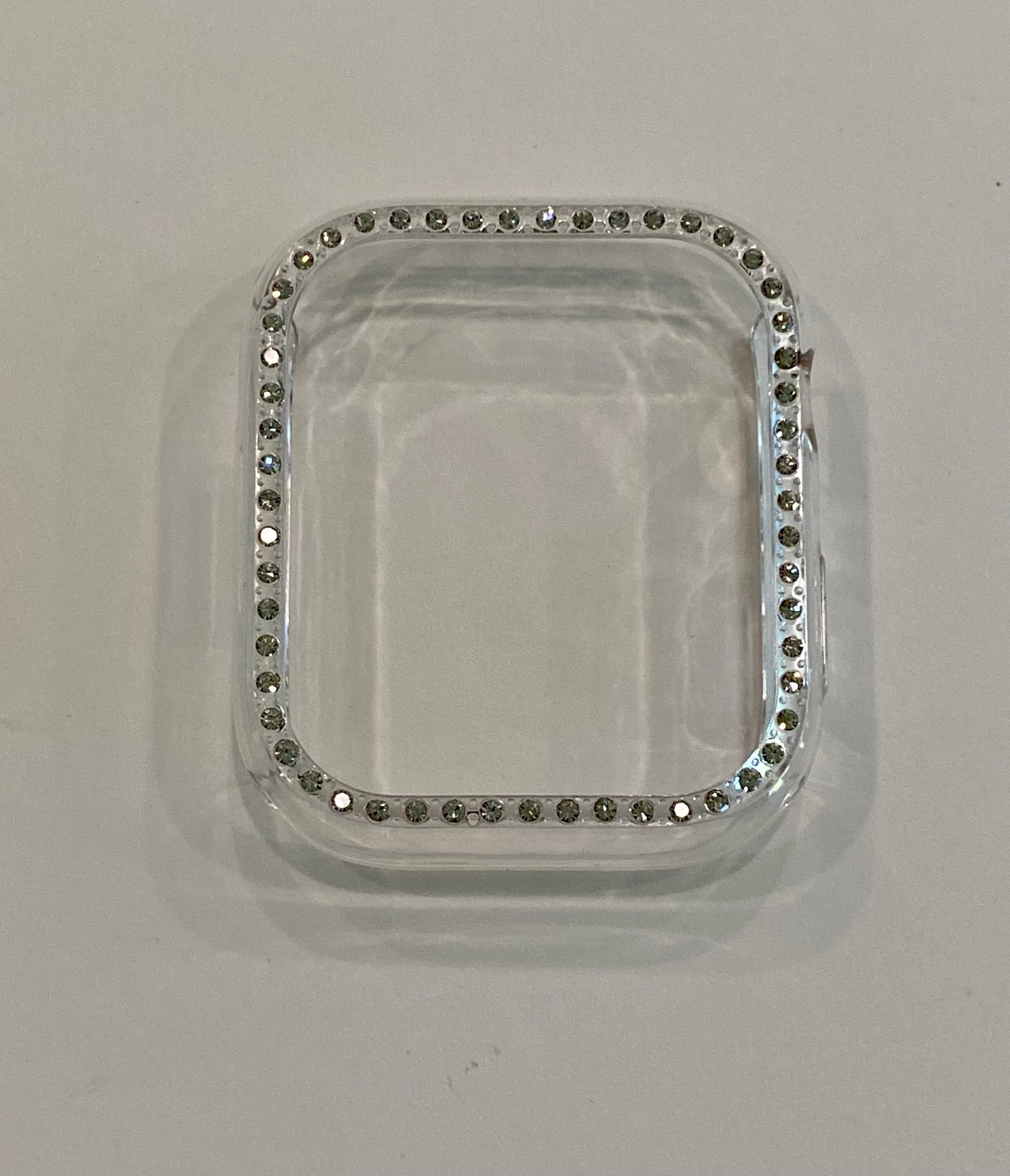 Series 10 Apple Watch Cover Swarovski Crystals Choice of Color Silver, Gold, Rose Gold, Black Iphone Watch Case 41mm 42mm 45mm 46mm 49mm